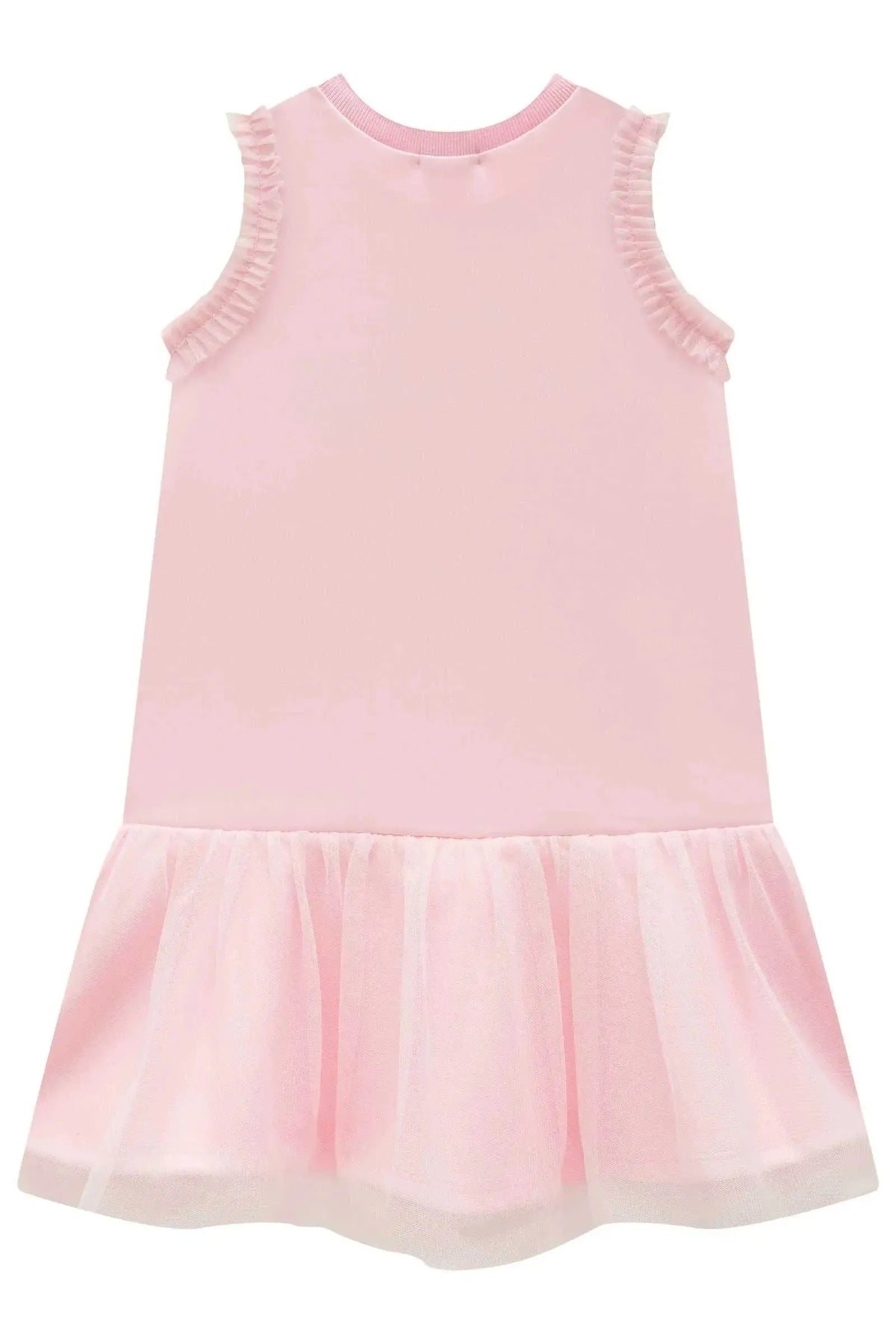 Vestido em Fly Tech e Tule com Elastano 99302 Infanti Infantil Menina