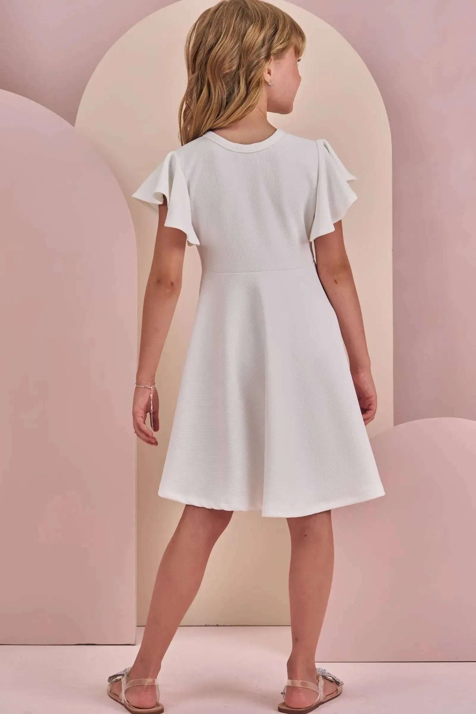 Vestido em Jacquard Catarina 87245 Infanti Infantil Menina