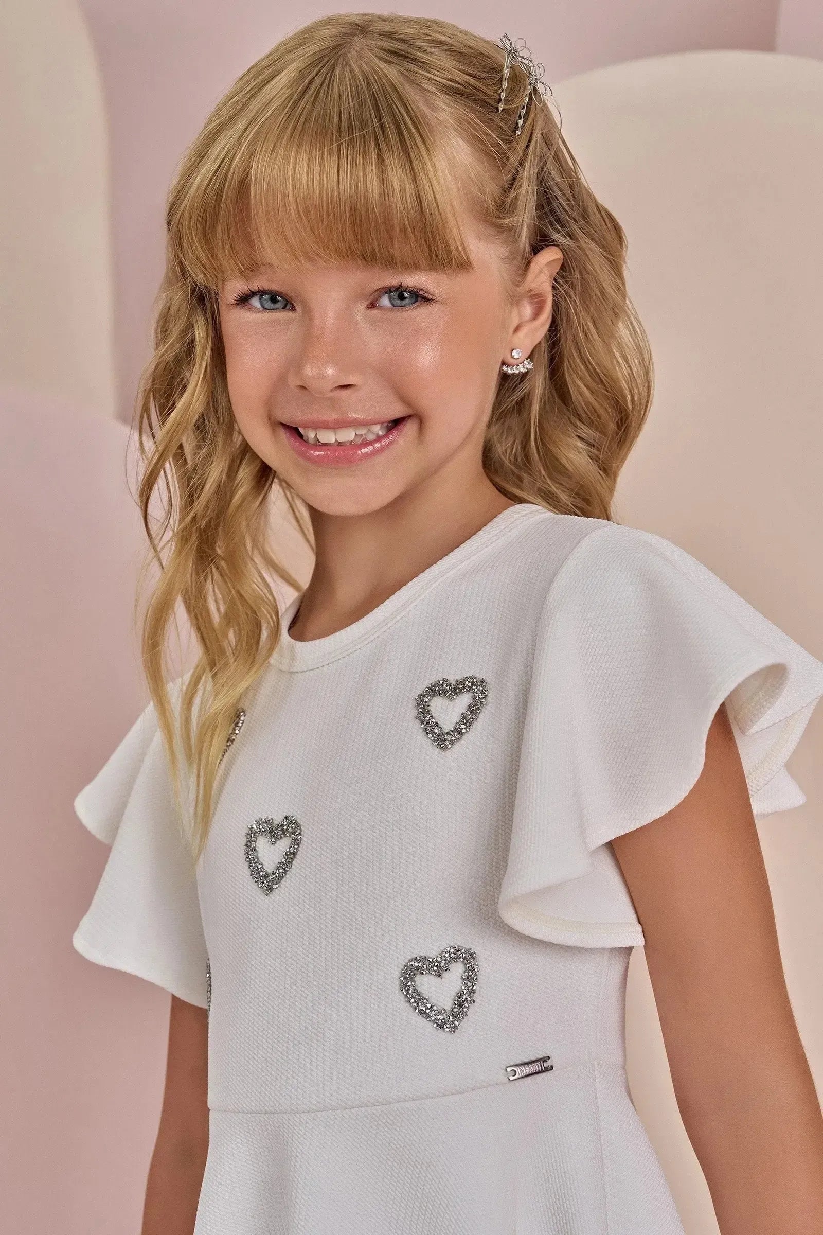 Vestido em Jacquard Catarina 87245 Infanti Infantil Menina