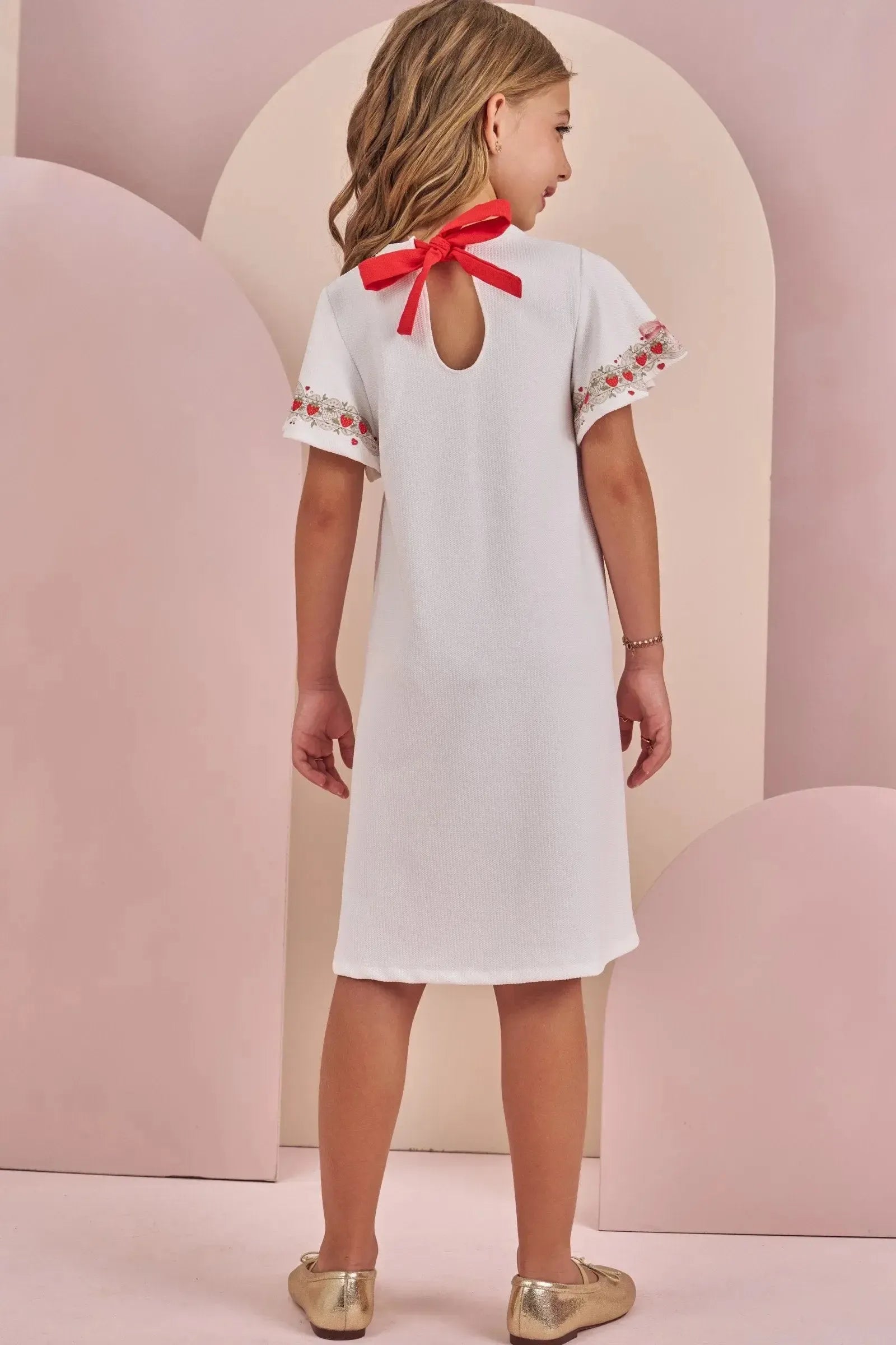 Vestido em Jacquard Catarina 88259 Infanti Infantil Menina