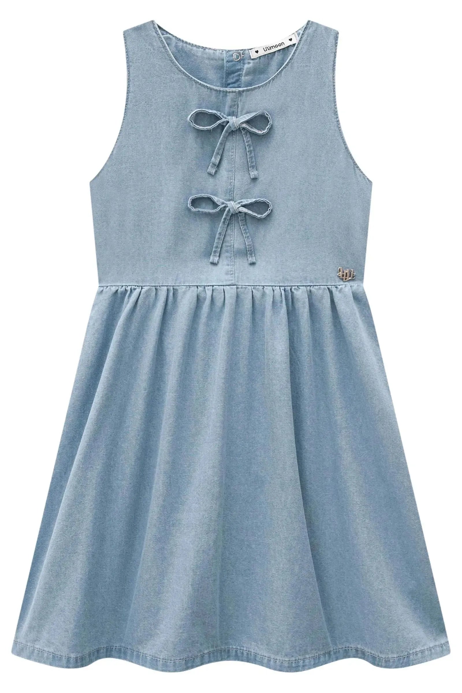 Vestido em Jeans Teca 98981 Lilimoon Teen Menina