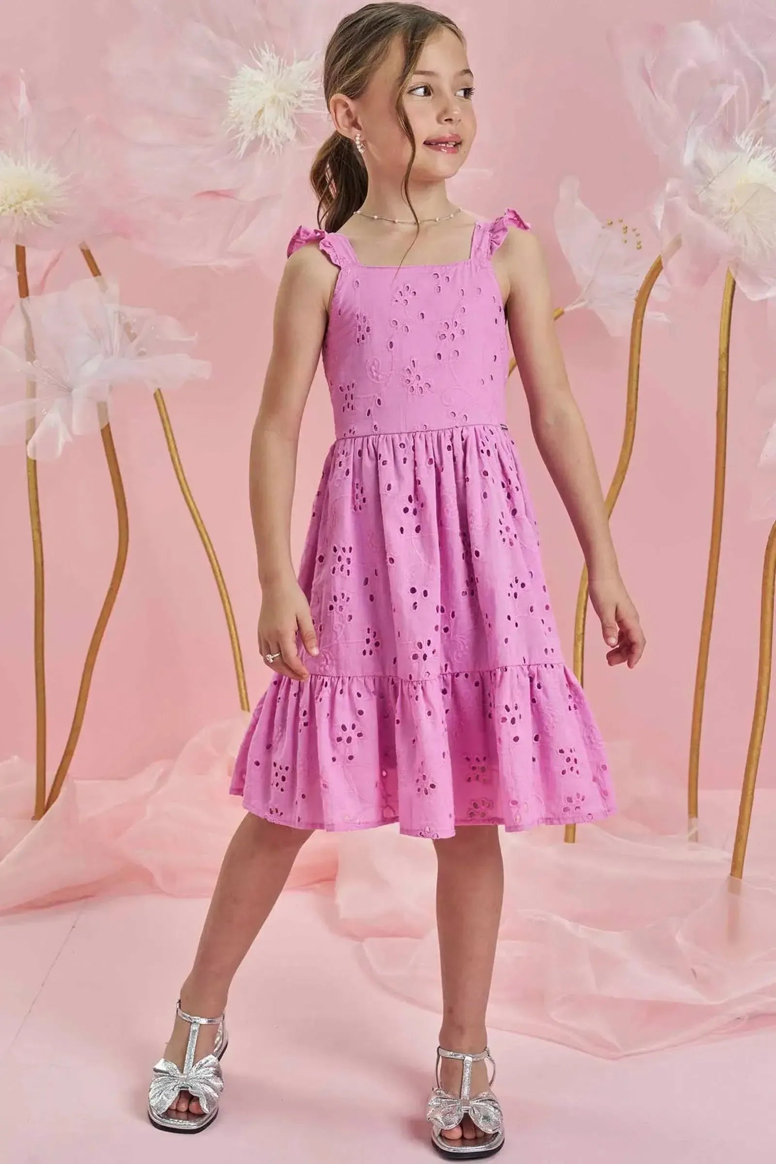 Vestido em Laise 85765 Infanti Infantil Menina