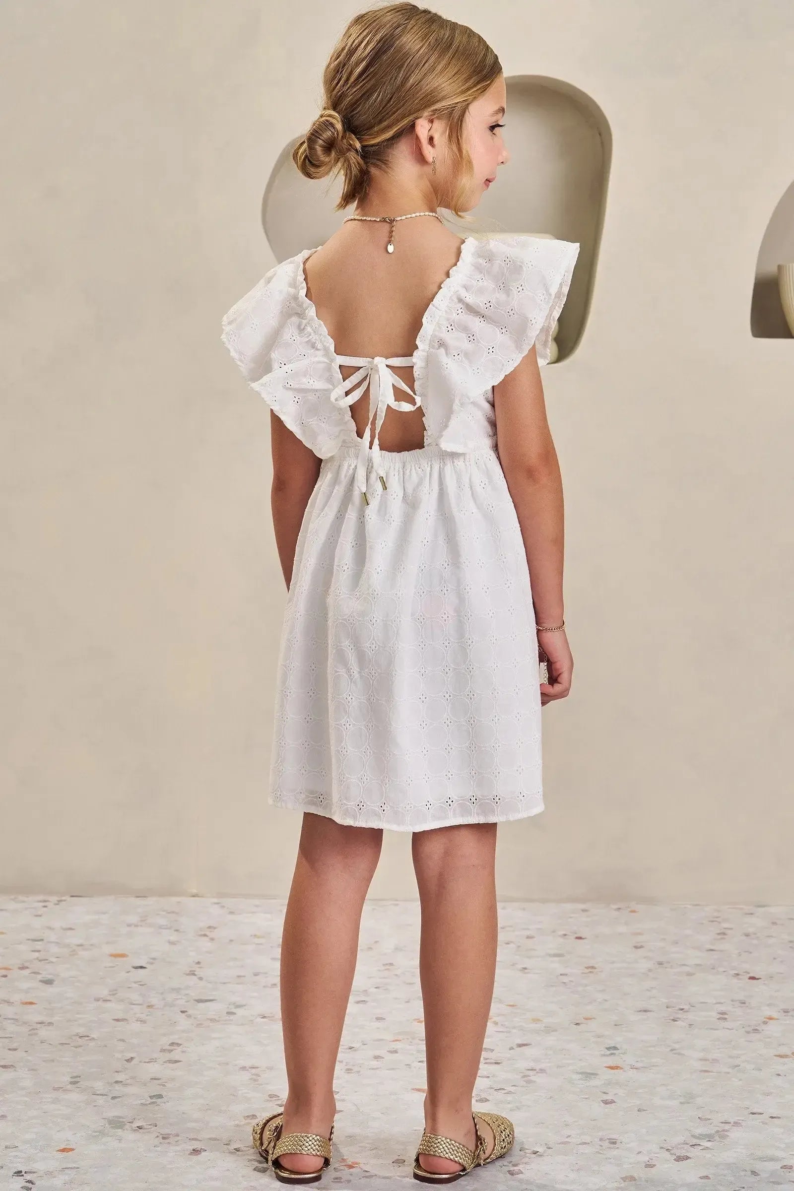 Vestido em Laise Algodão 83693 Infanti Infantil Menina