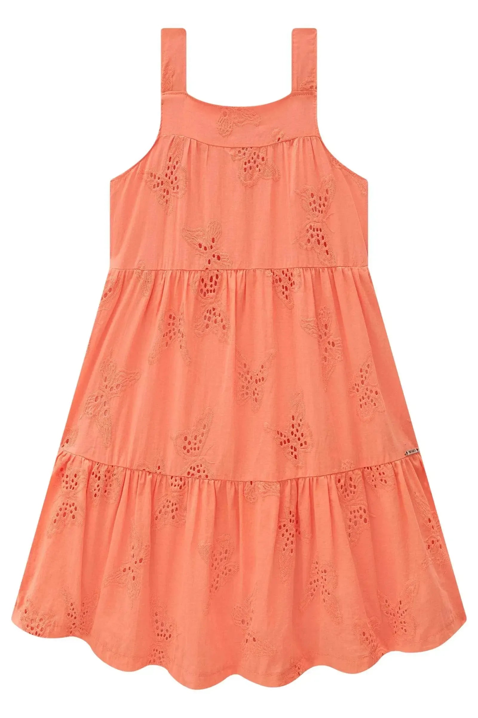Vestido em Laise Borboleta 84586 Infanti Infantil Menina