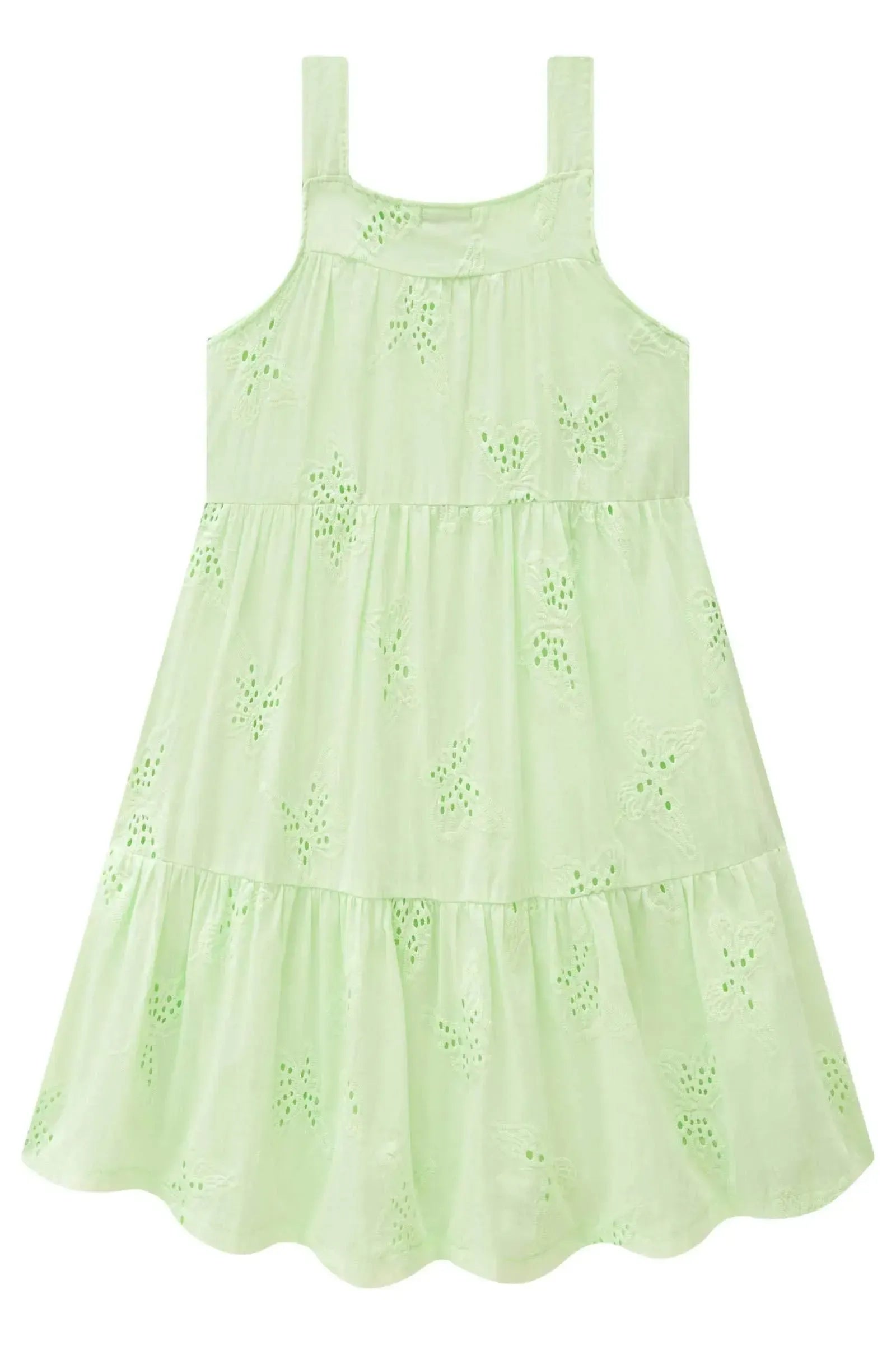 Vestido em Laise Borboleta 84586 Infanti Infantil Menina