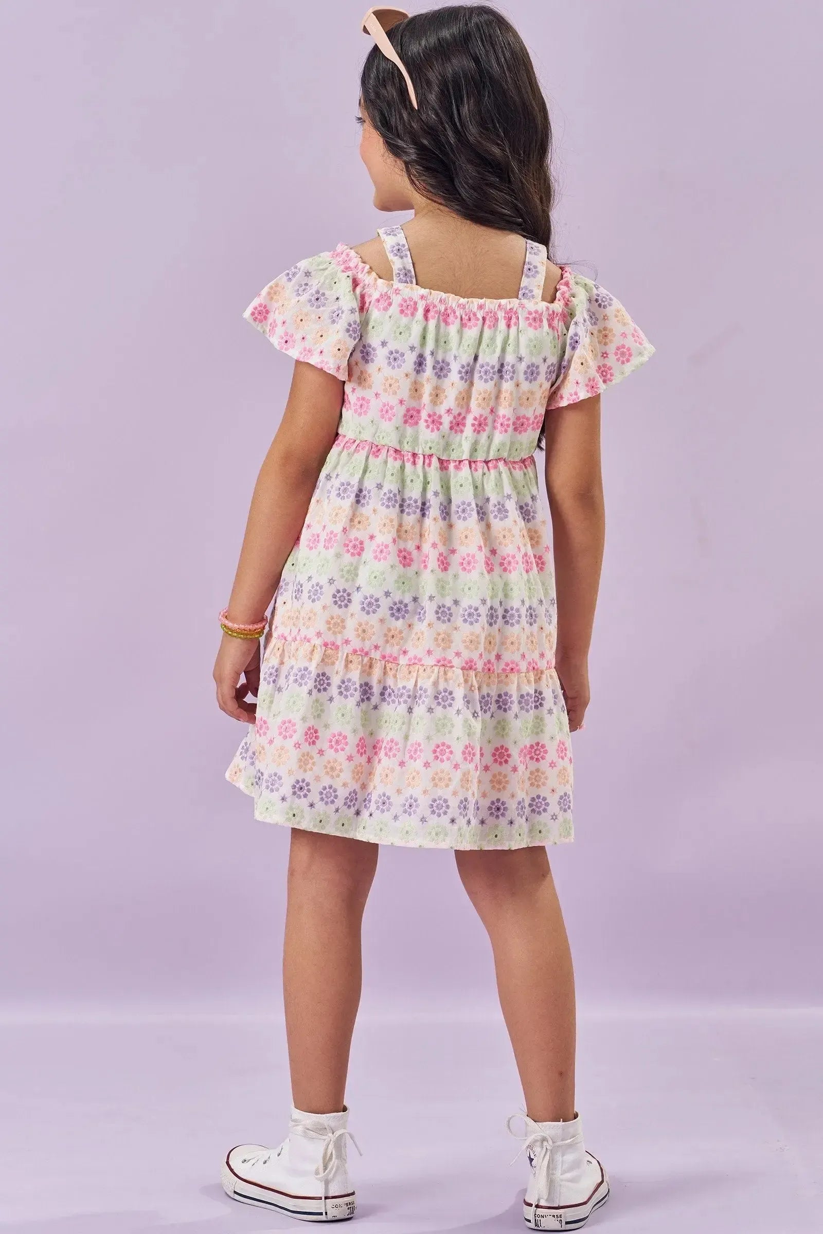 Vestido em Laise Floreale 84226 Kukiê Infantil Menina