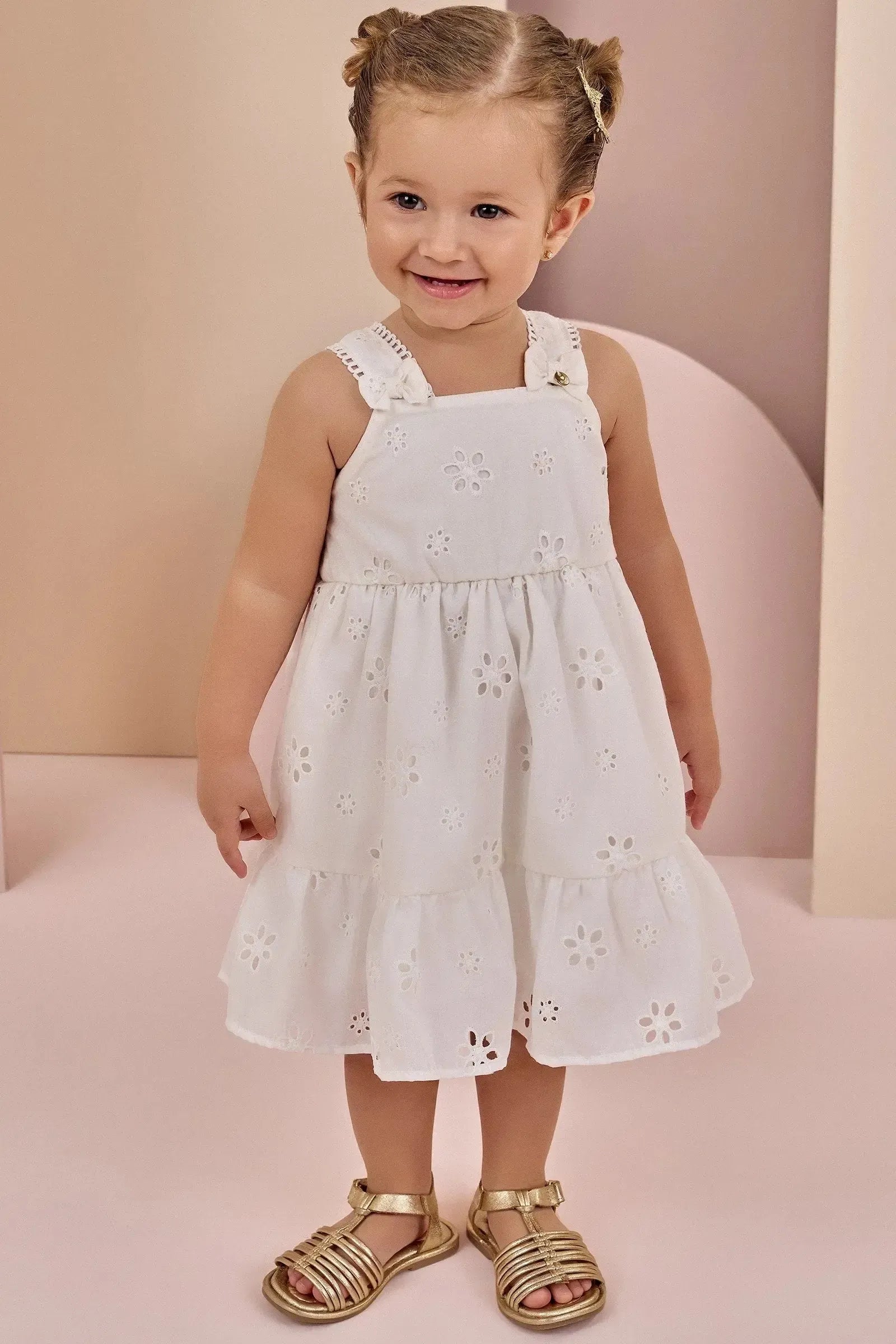 Vestido em Laise Sunny 86877 Infanti Bebê Menina