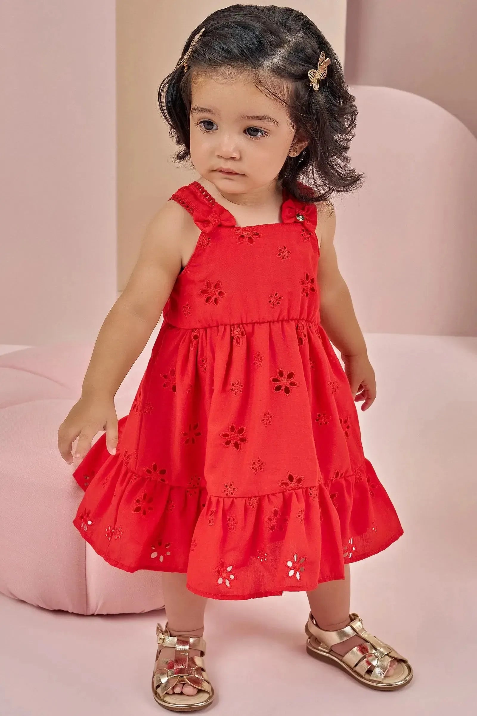 Vestido em Laise Sunny 86877 Infanti Bebê Menina