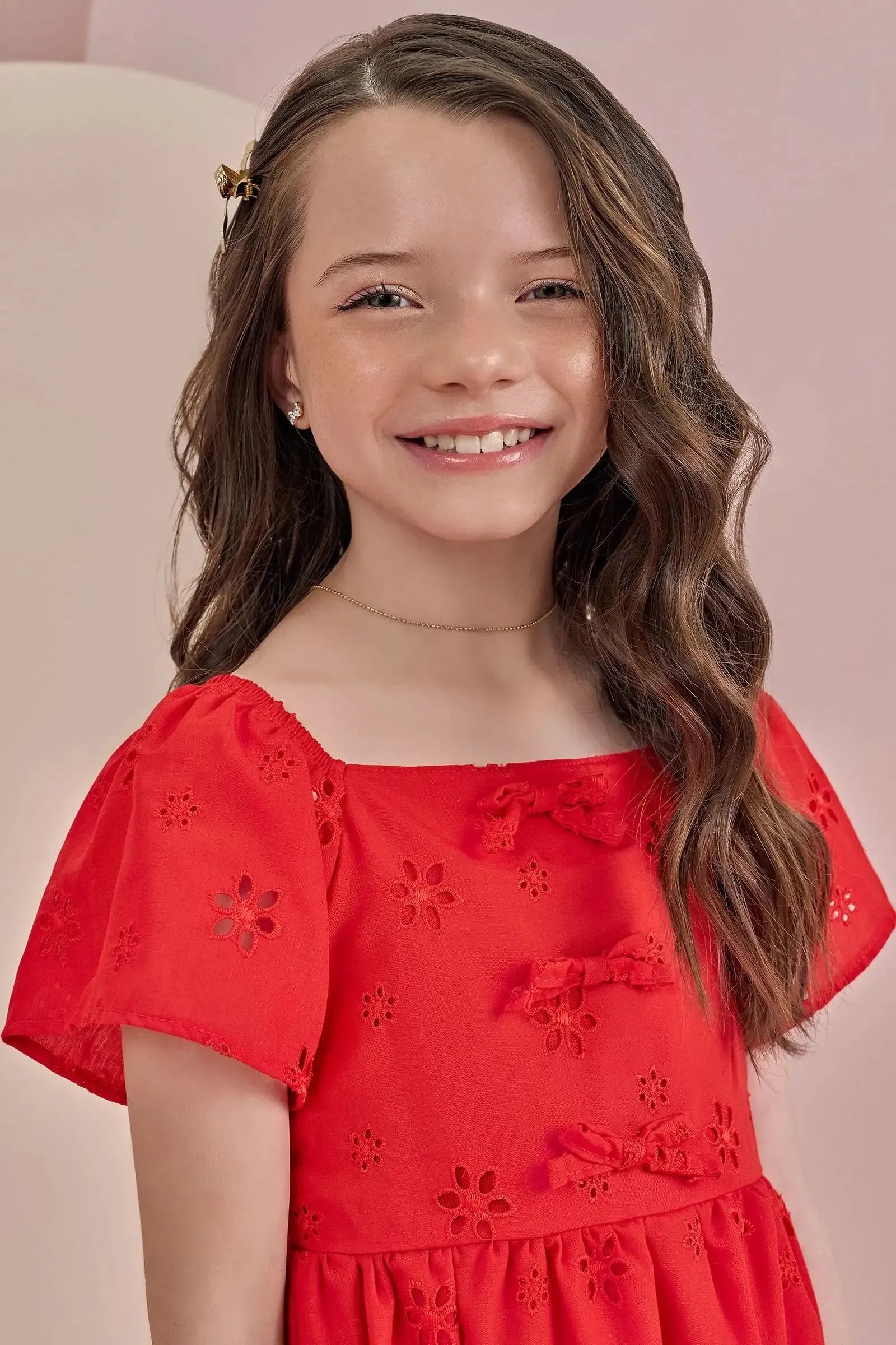 Vestido em Laise Sunny 87244 Infanti Infantil Menina