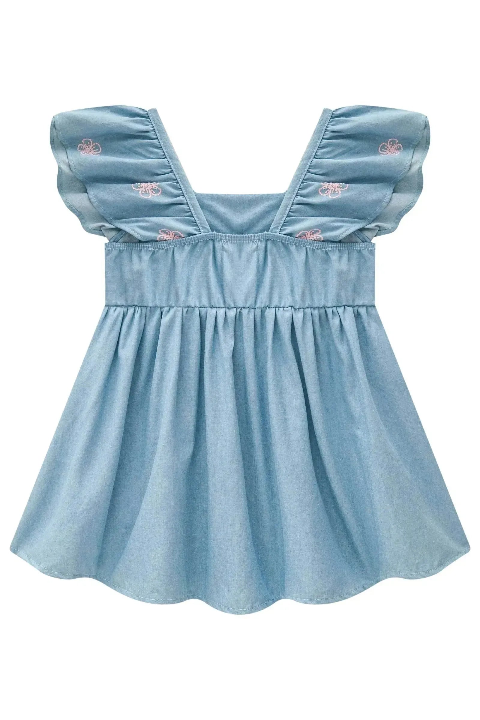 Vestido em Light Chambray 83644 Infanti Bebê Menina