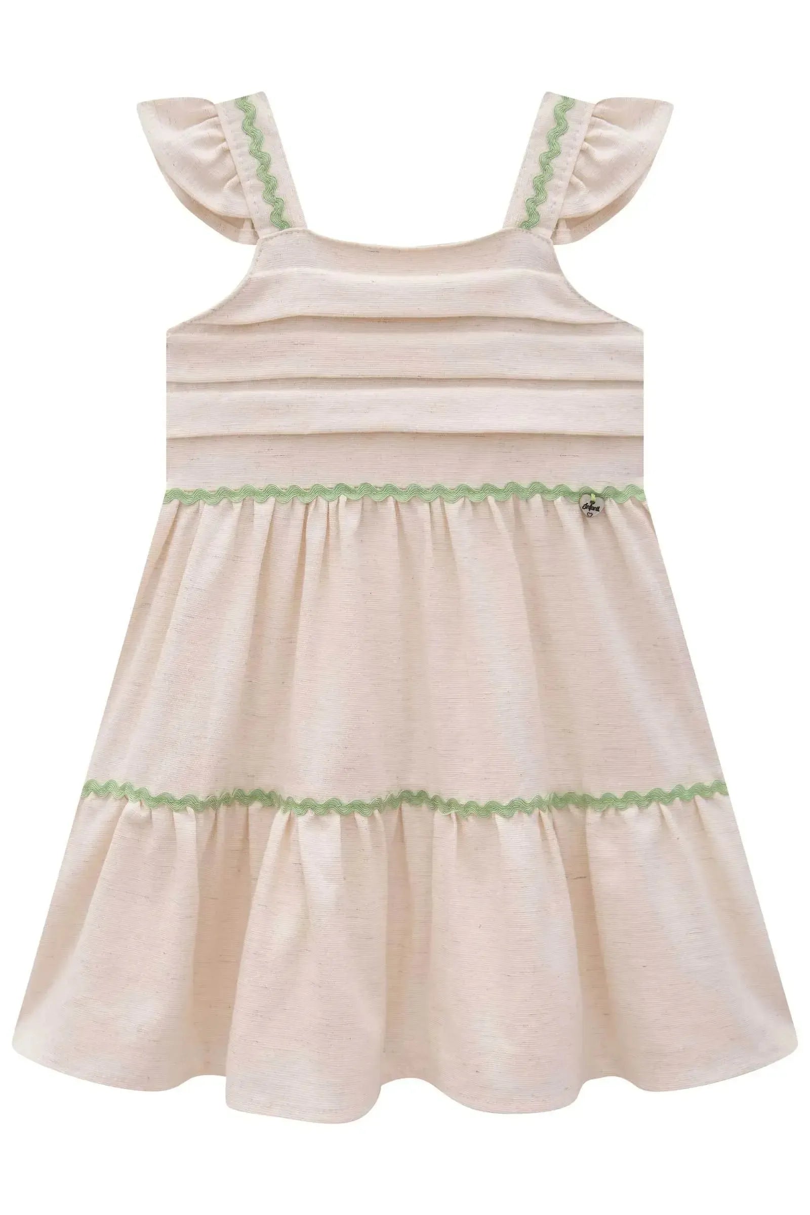 Vestido em Linho 83430 Infanti Bebê Menina
