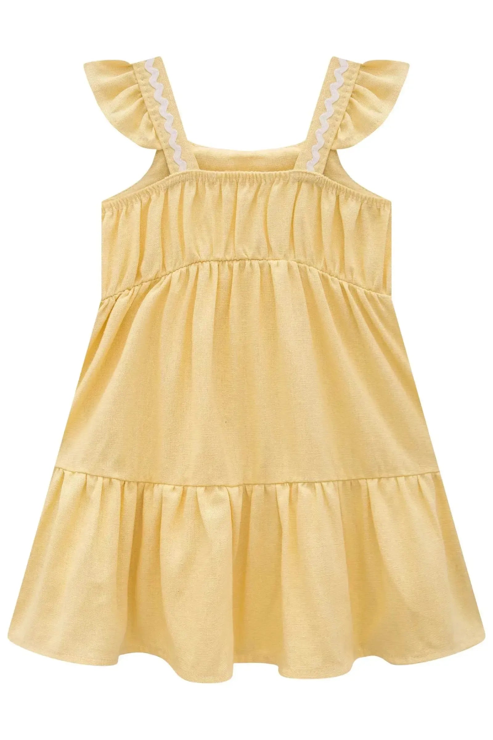 Vestido em Linho 83430 Infanti Bebê Menina