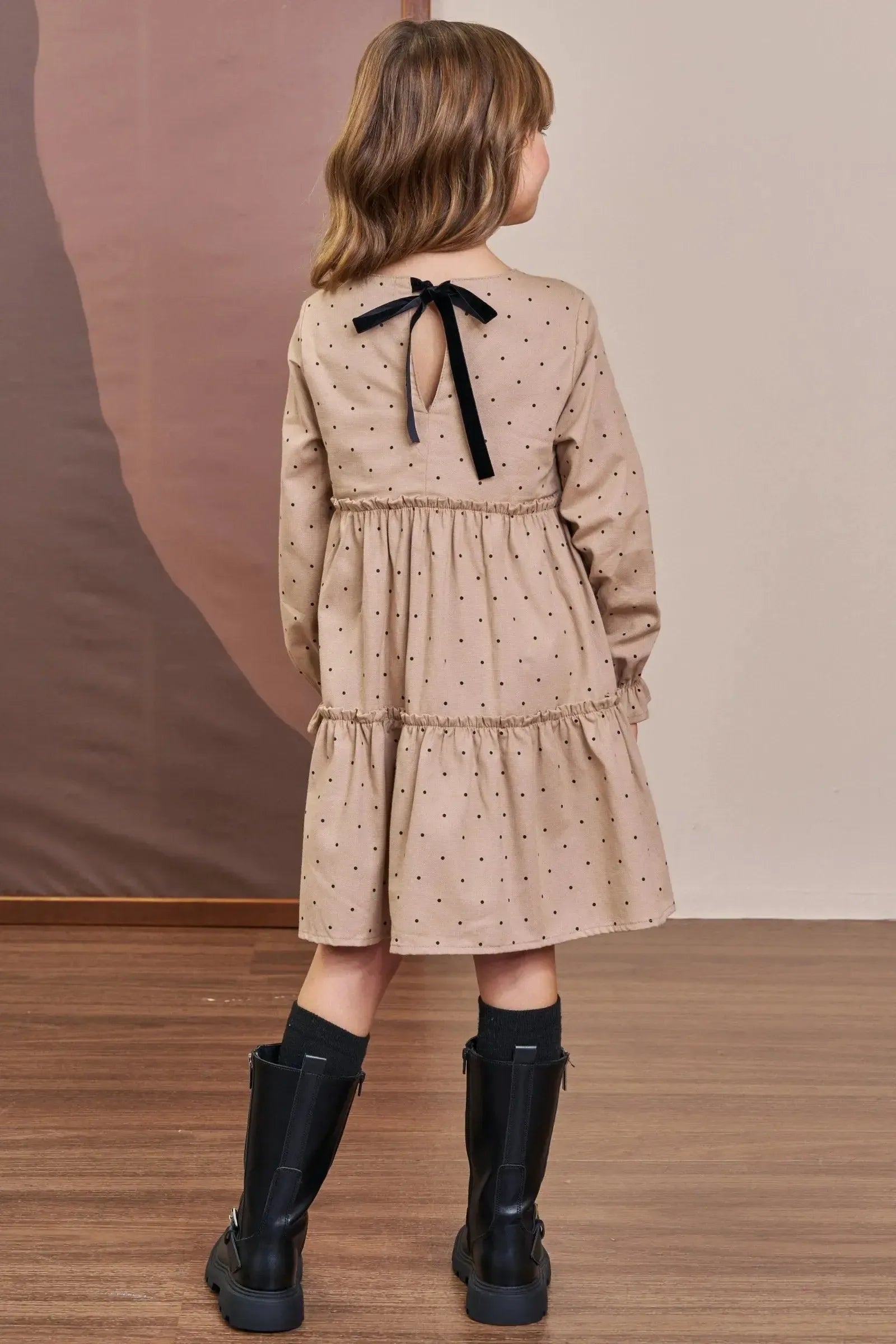 Vestido em Linho Santorine com Elastano 90336 Infanti Infantil Menina