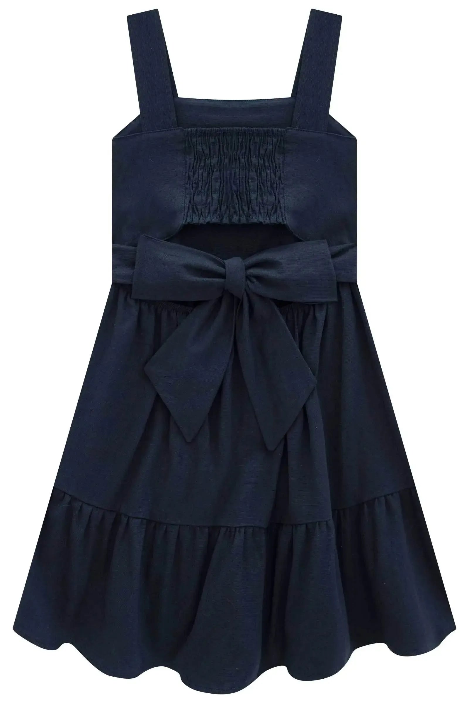 Vestido em Linho Santorine com Elastano 97092 Infanti Infantil Menina