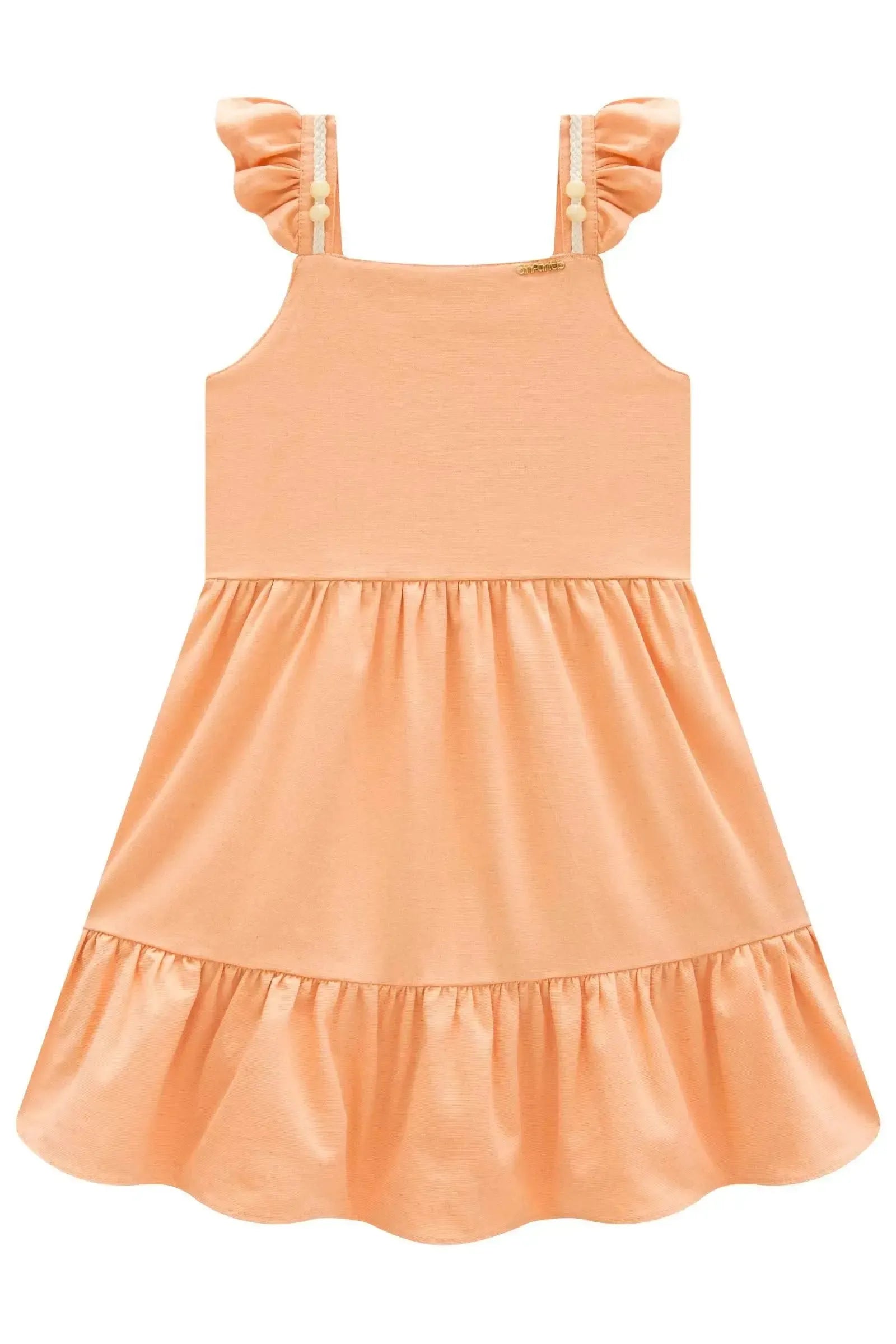 Vestido em Linho Santorine com Elastano 98614 Infanti Infantil Menina