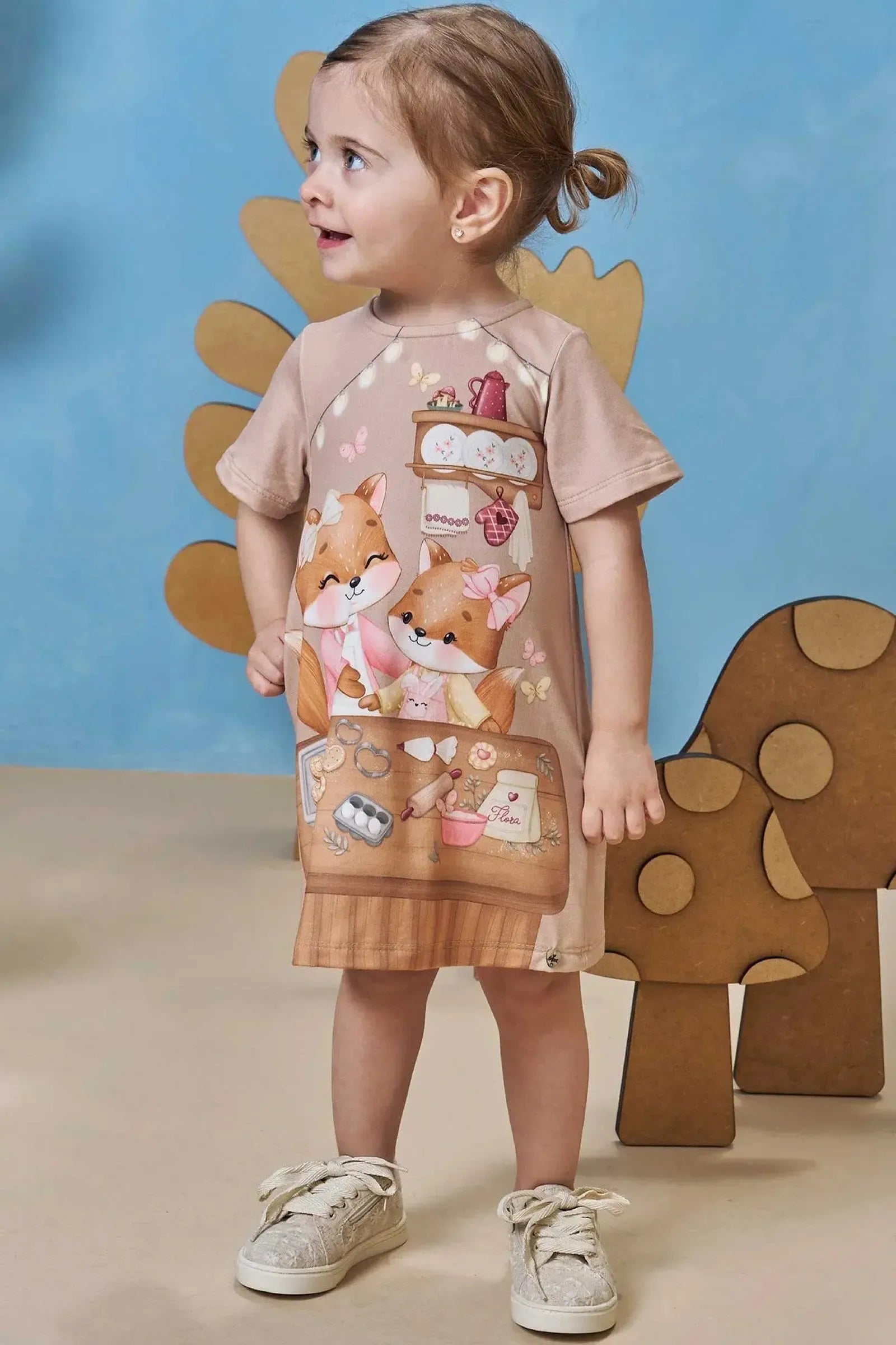 Vestido em Malha Comfy 93453 Infanti Infantil Menina