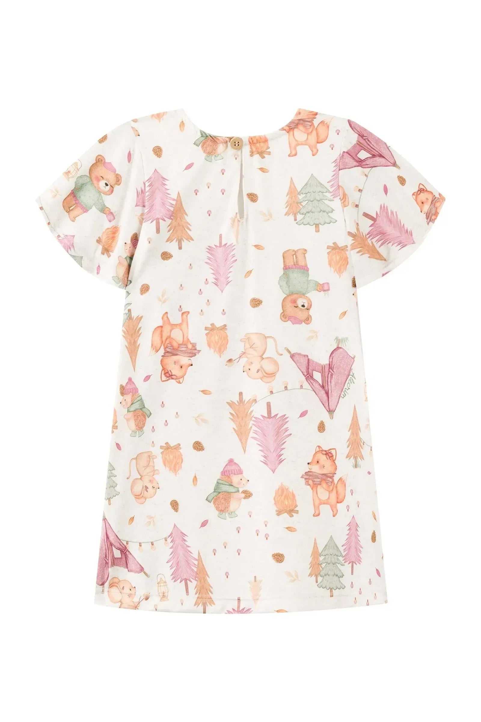 Vestido em Malha Comfy 93769 Kukiê Infantil Menina