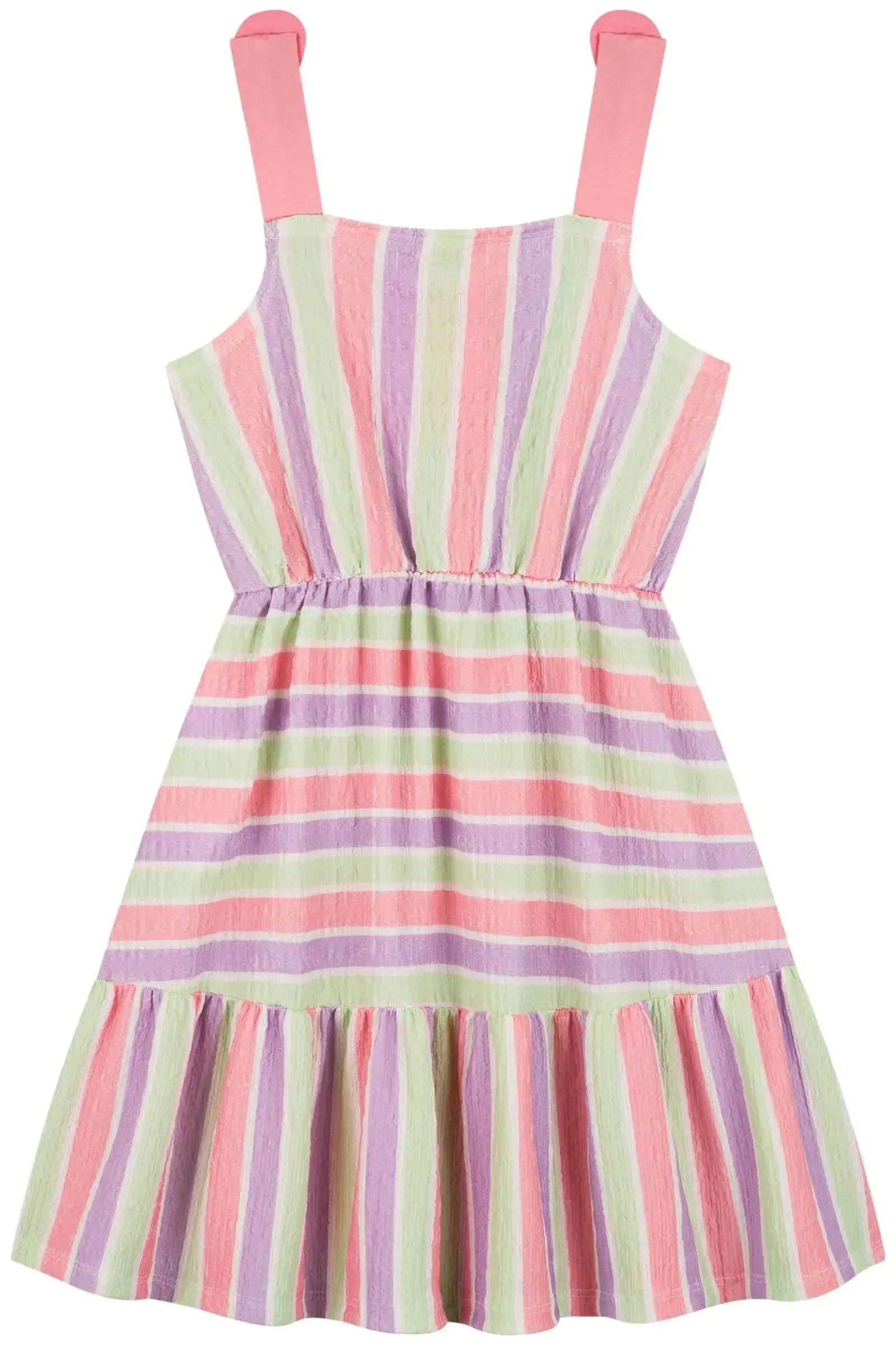 Vestido em Malha Enrugada 84571 Kukiê Infantil Menina