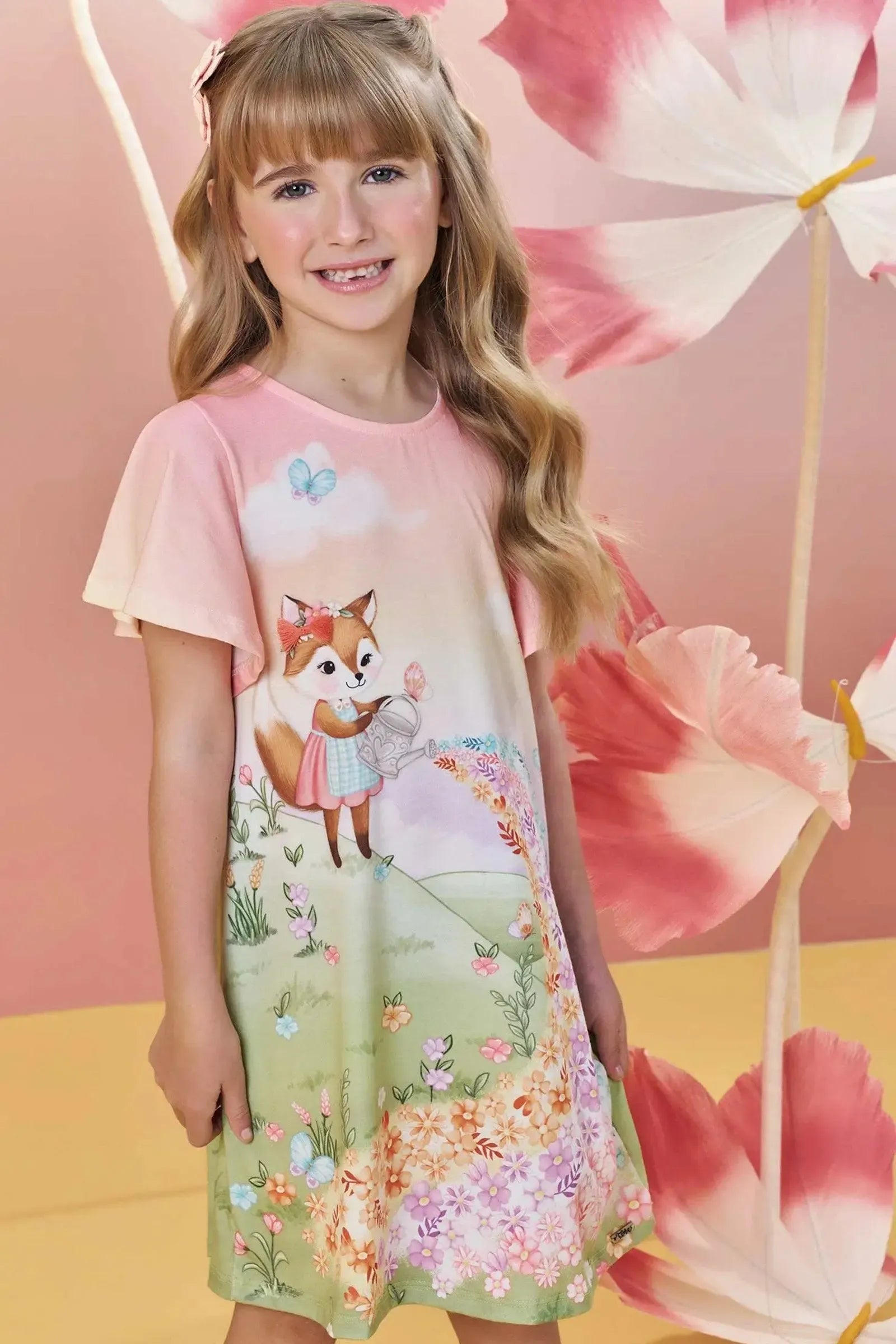 Vestido em Malha Fresh 82920 Infanti Infantil Menina