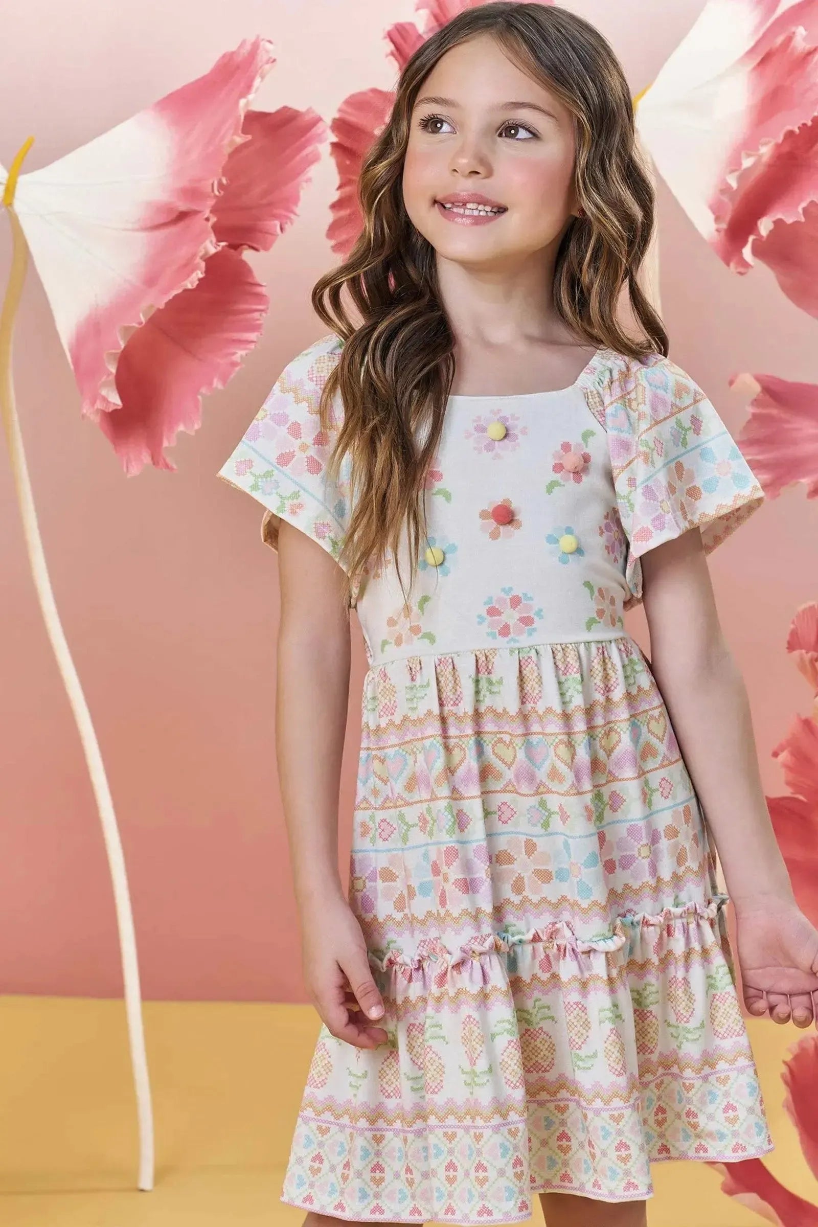 Vestido em Malha Fresh 82930 Infanti Infantil Menina