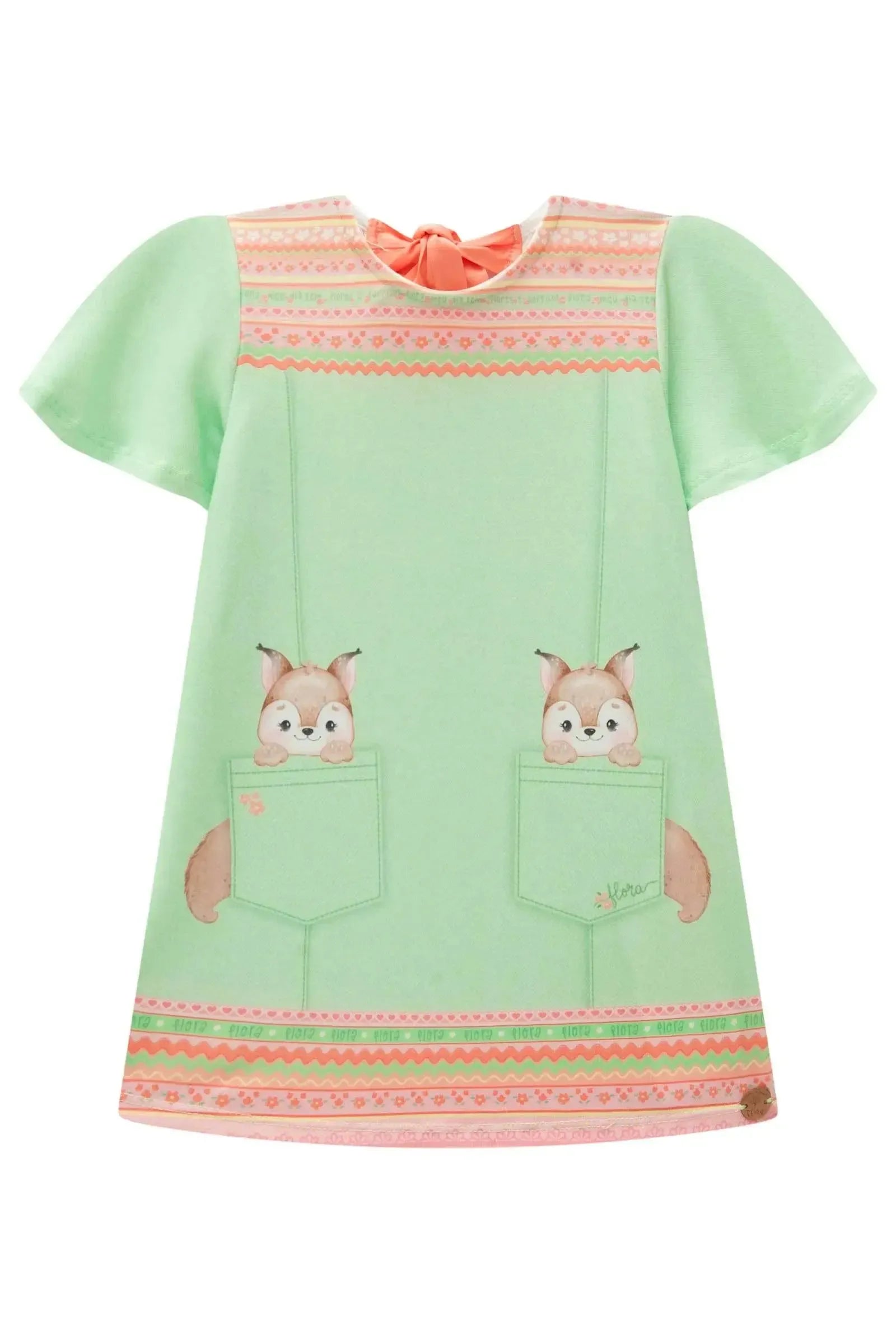 Vestido em Malha Fresh 83145 Infanti Bebê Menina