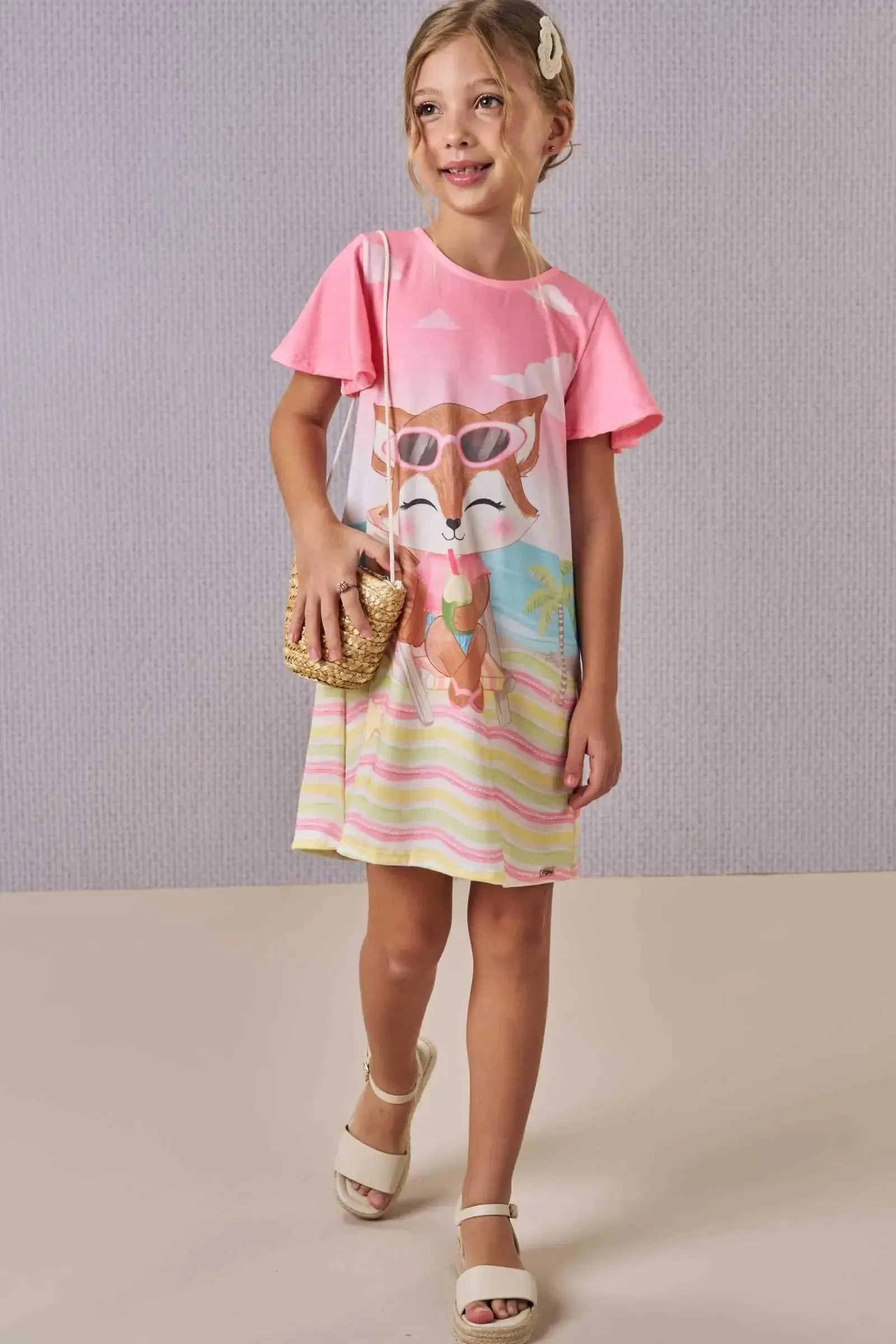 Vestido em Malha Fresh 86485 Infanti Infantil Menina