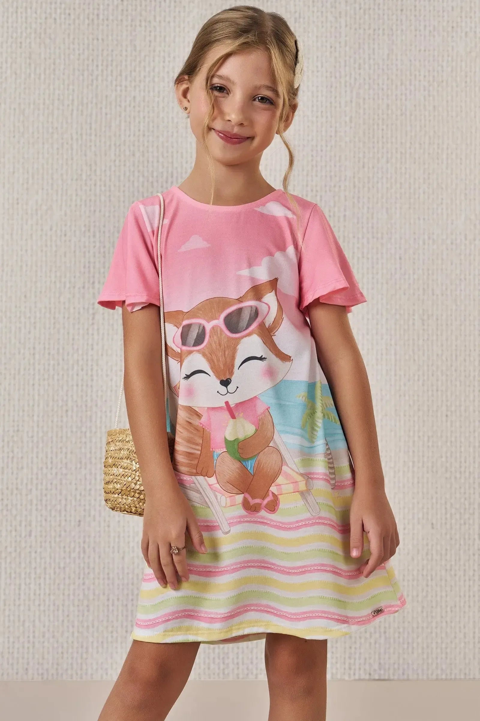 Vestido em Malha Fresh 86485 Infanti Infantil Menina