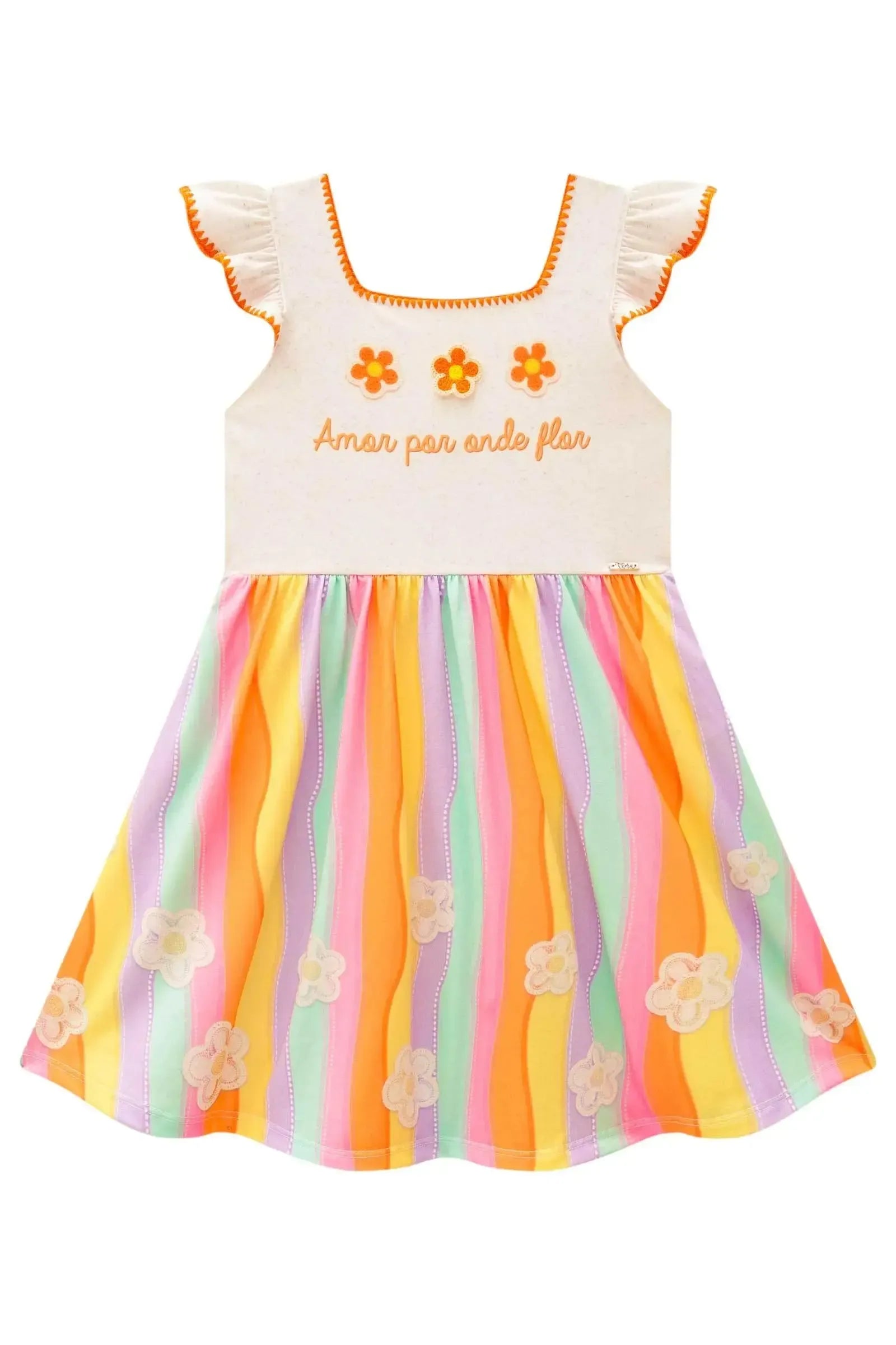 Vestido em Malha Fresh 86513 Infanti Infantil Menina