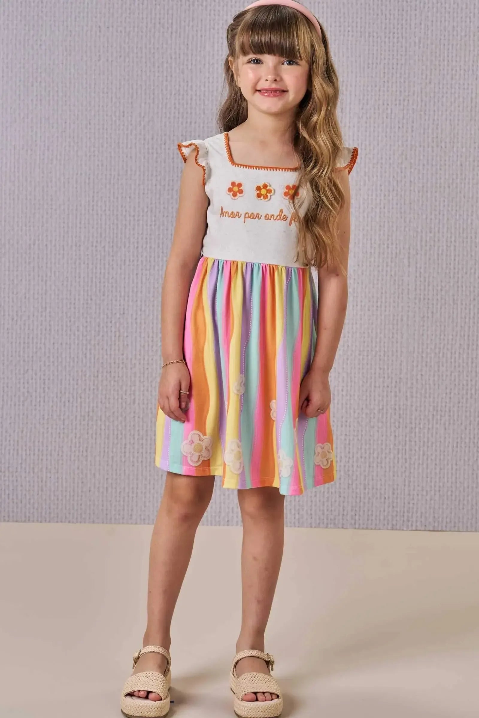 Vestido em Malha Fresh 86513 Infanti Infantil Menina