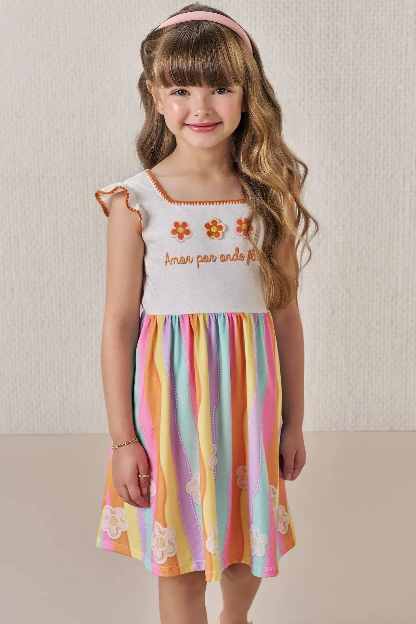 Vestido em Malha Fresh 86513 Infanti Infantil Menina
