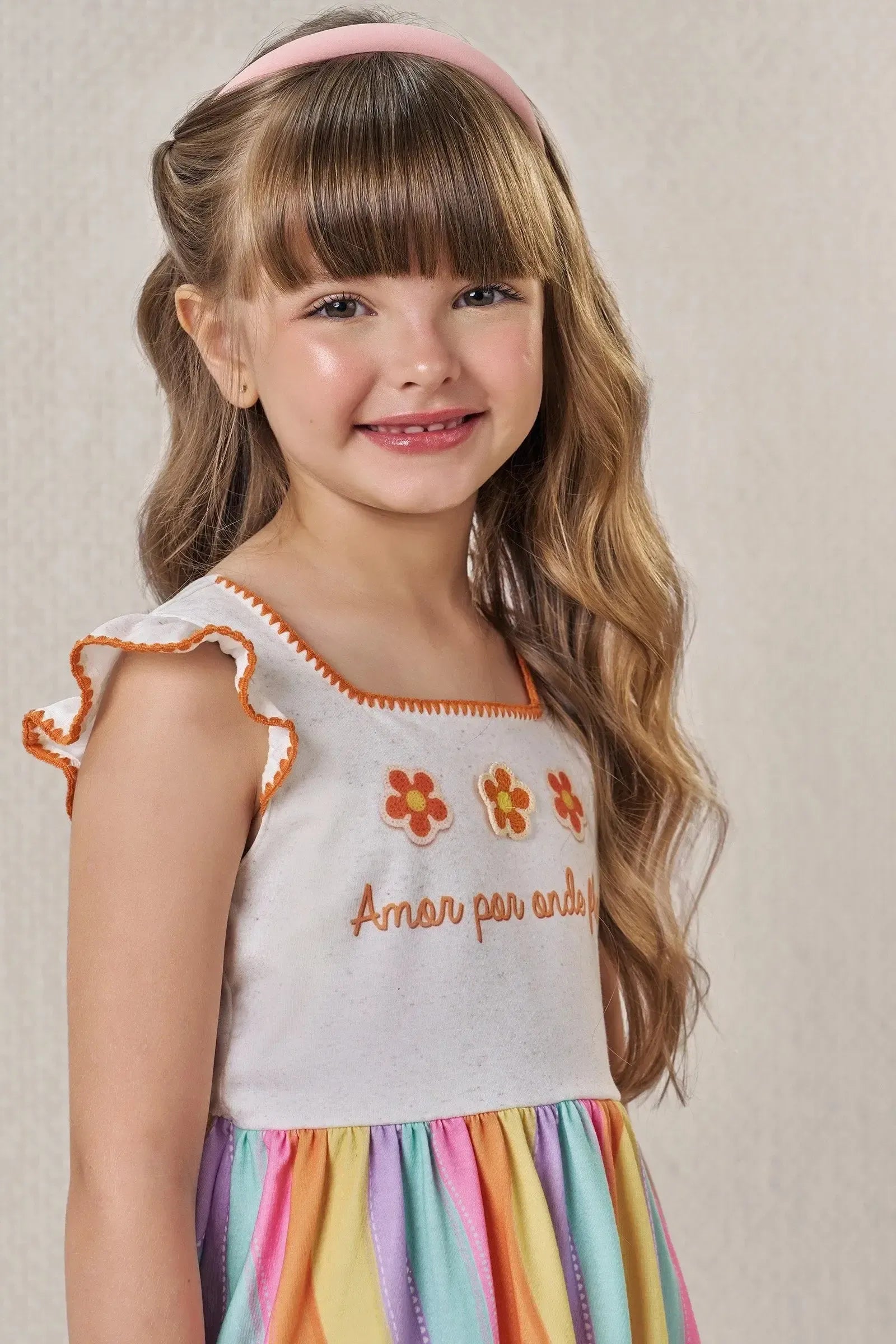 Vestido em Malha Fresh 86513 Infanti Infantil Menina