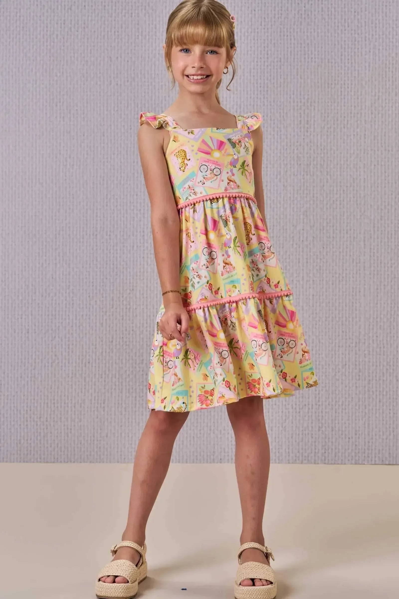 Vestido em Malha Fresh 88111 Infanti Infantil Menina