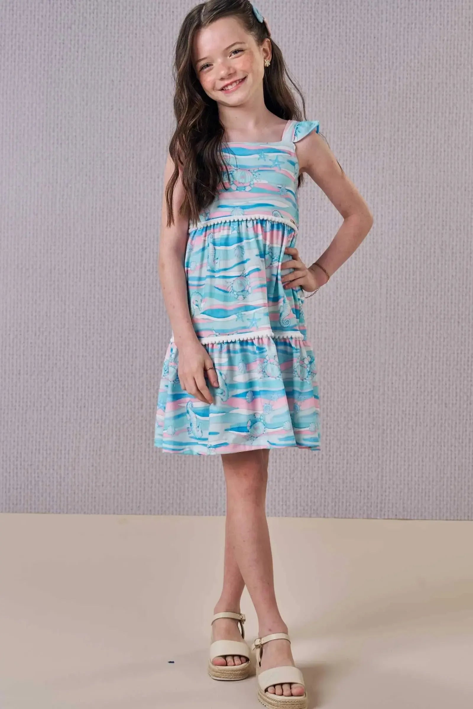 Vestido em Malha Fresh 88908 Infanti Infantil Menina