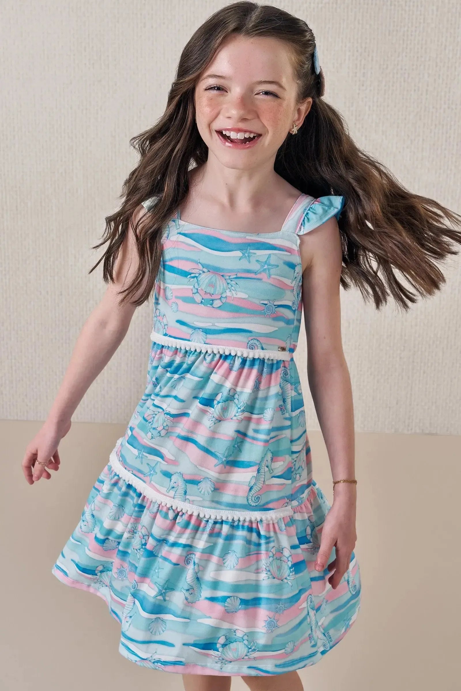 Vestido em Malha Fresh 88908 Infanti Infantil Menina