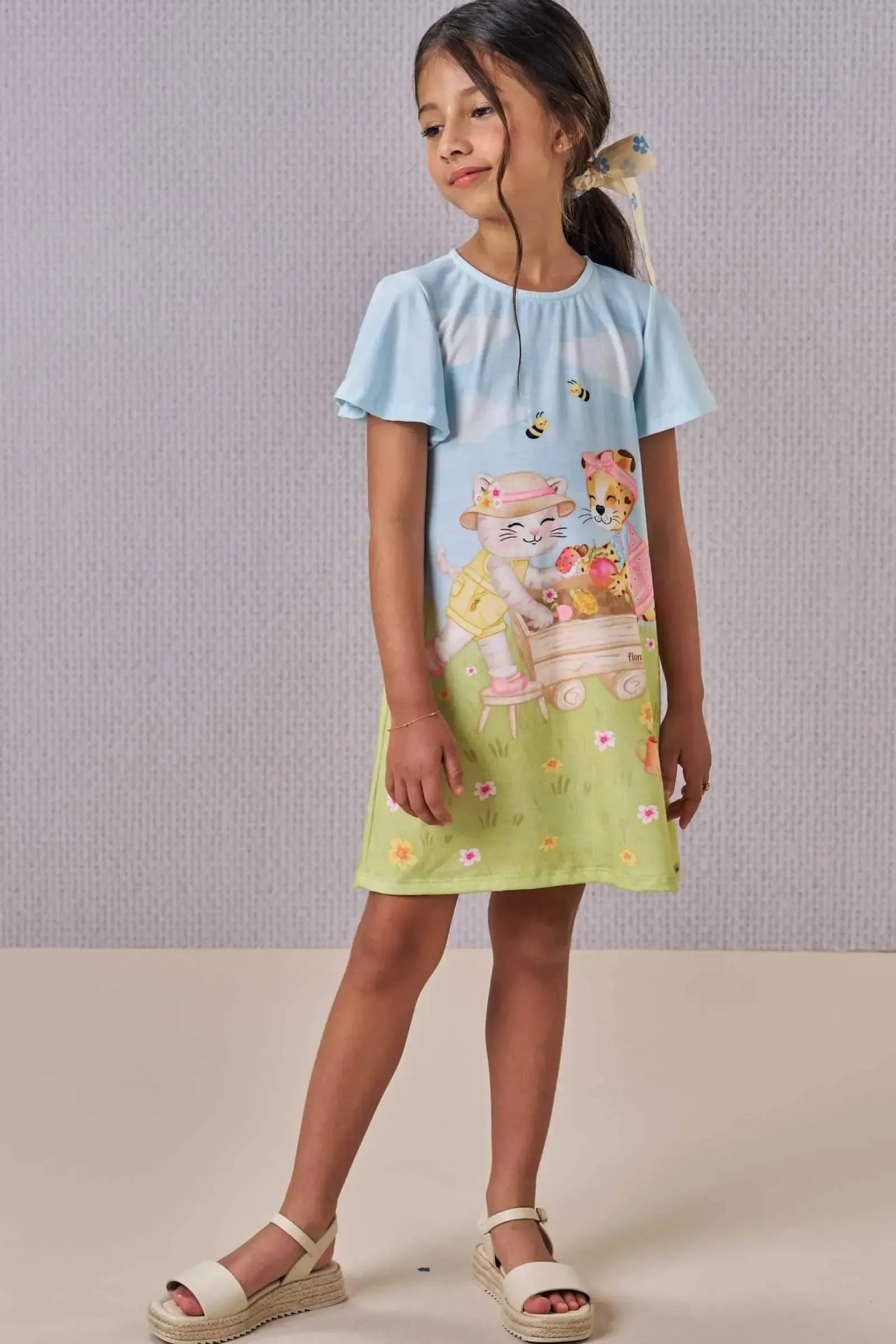 Vestido em Malha Fresh 88920 Infanti Infantil Menina