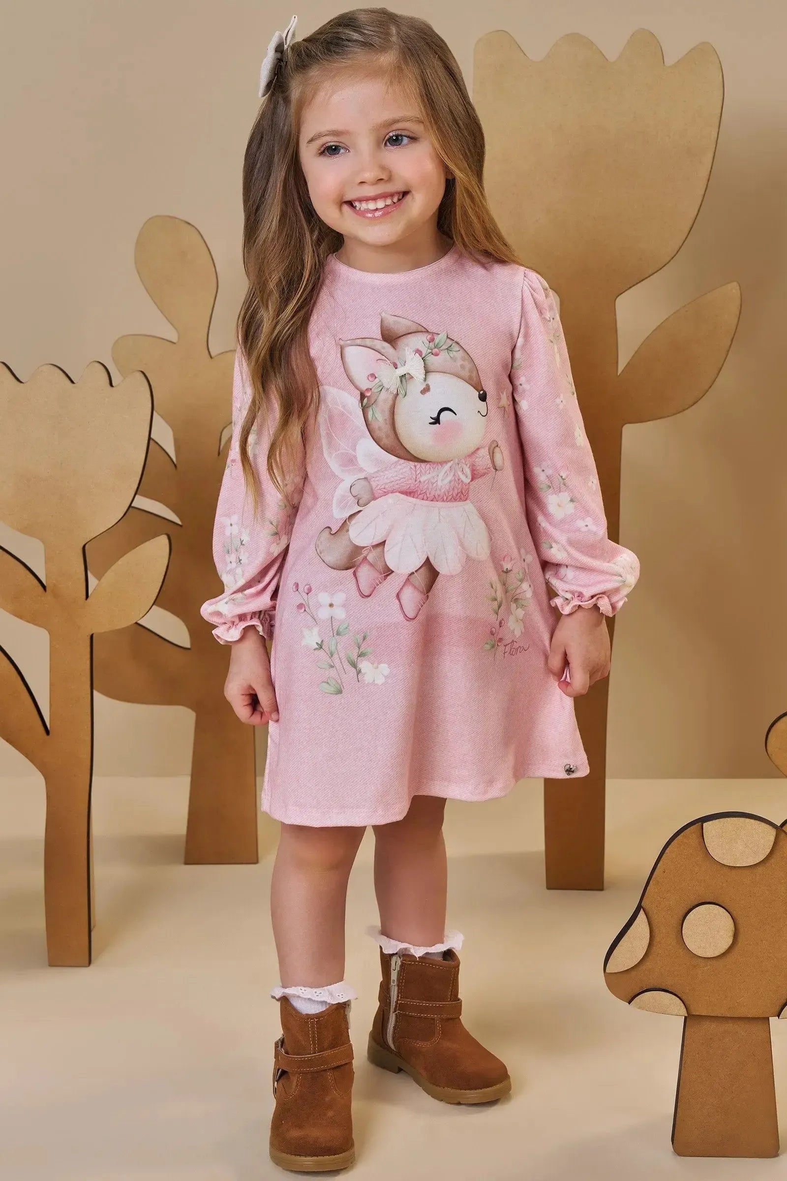 Vestido em Malha Fresh 89207 Infanti Bebê Menina