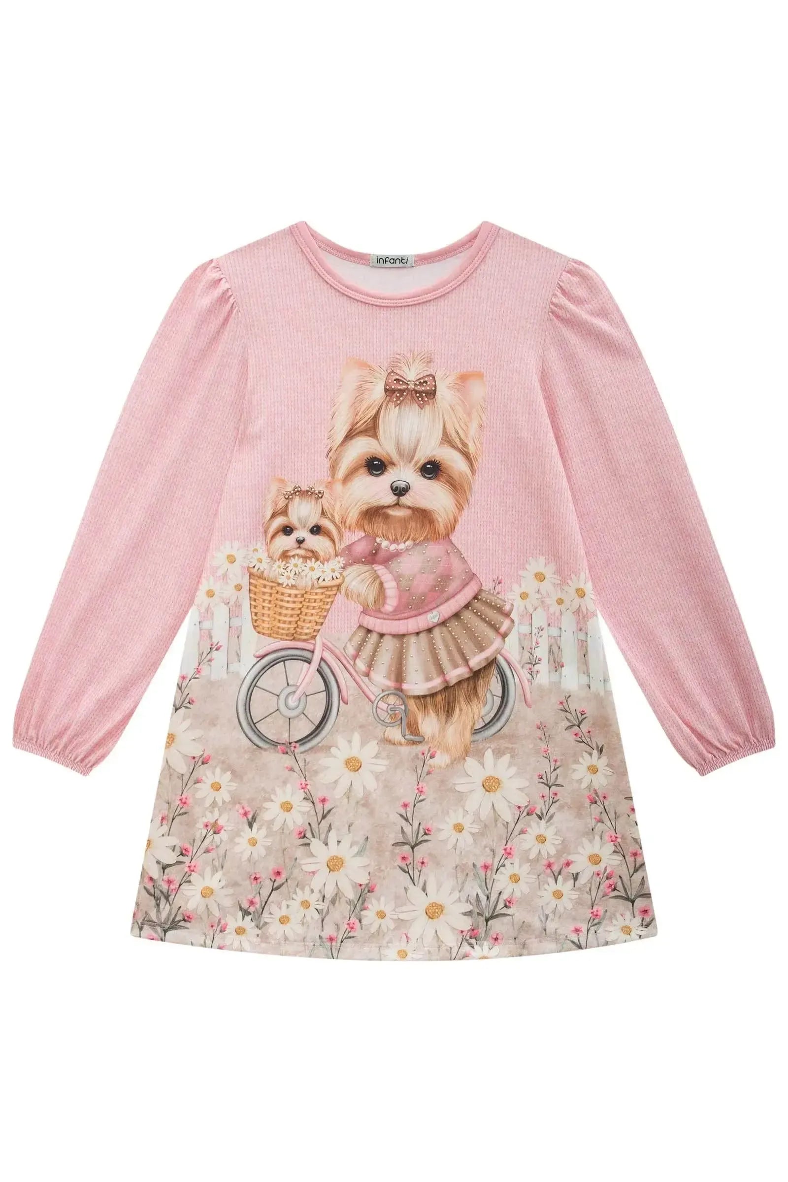 Vestido em Malha Fresh 89216 Infanti Infantil Menina