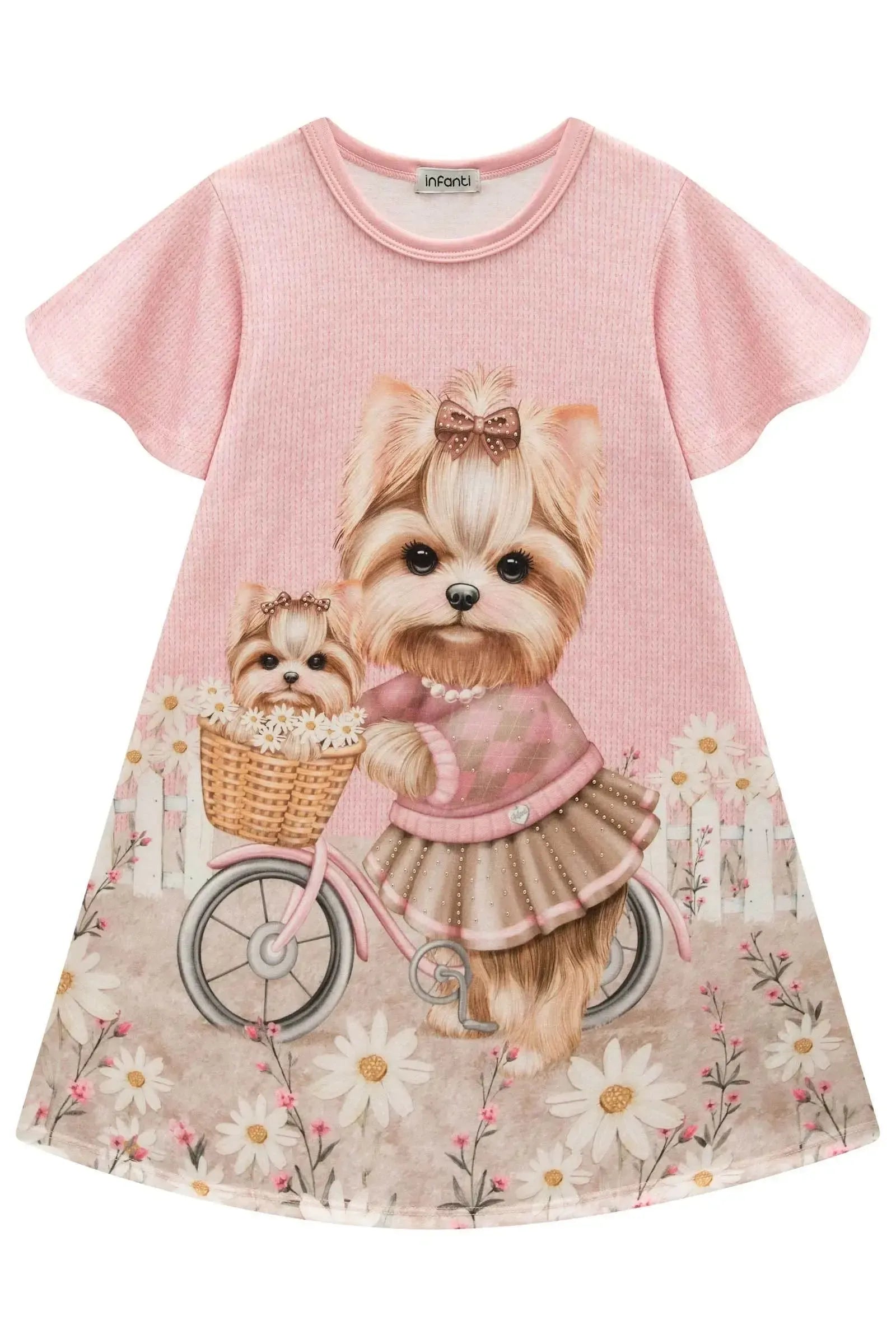 Vestido em Malha Fresh 93440 Infanti Infantil Menina