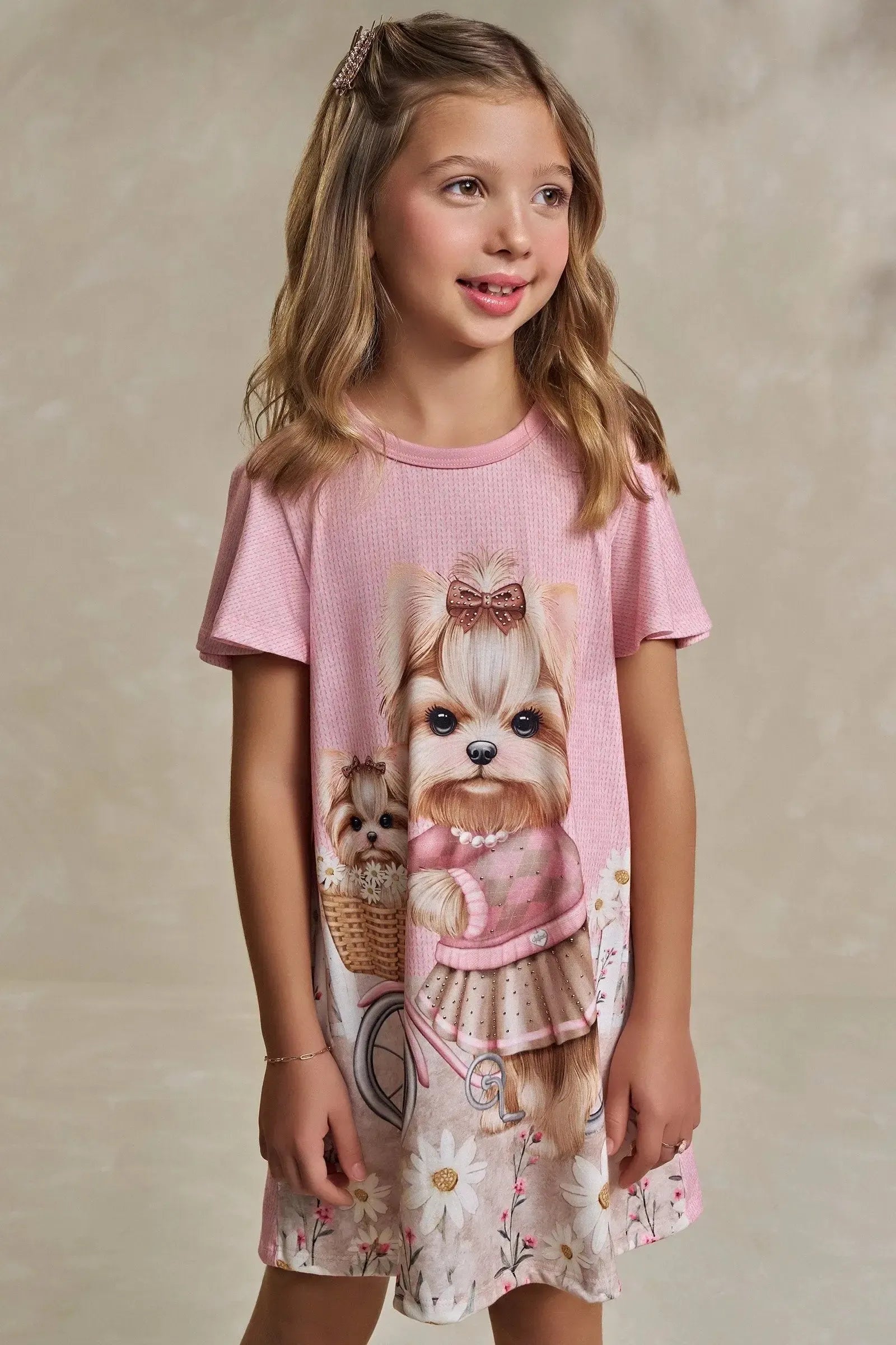 Vestido em Malha Fresh 93440 Infanti Infantil Menina