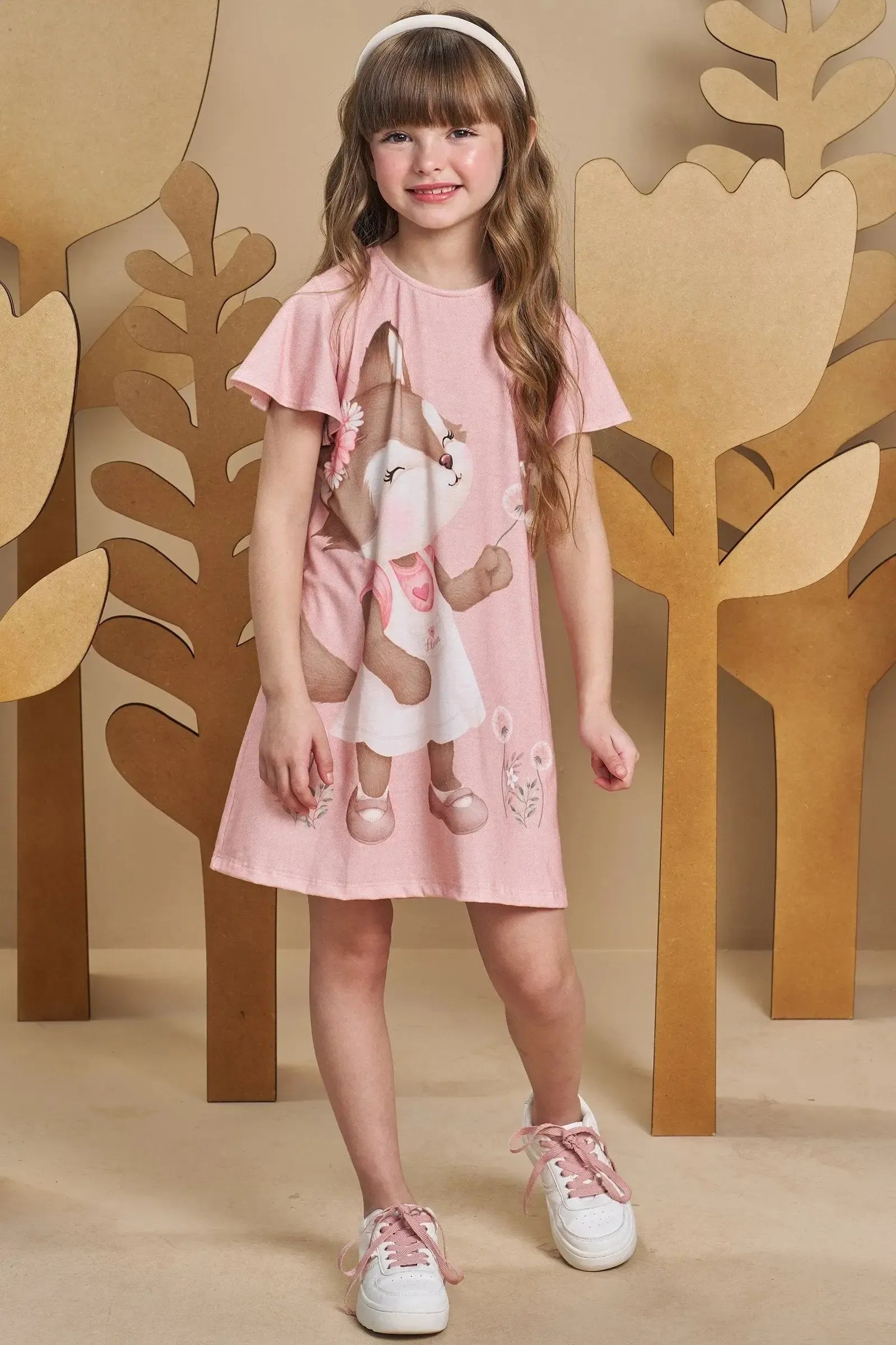 Vestido em Malha Fresh 93501 Infanti Infantil Menina