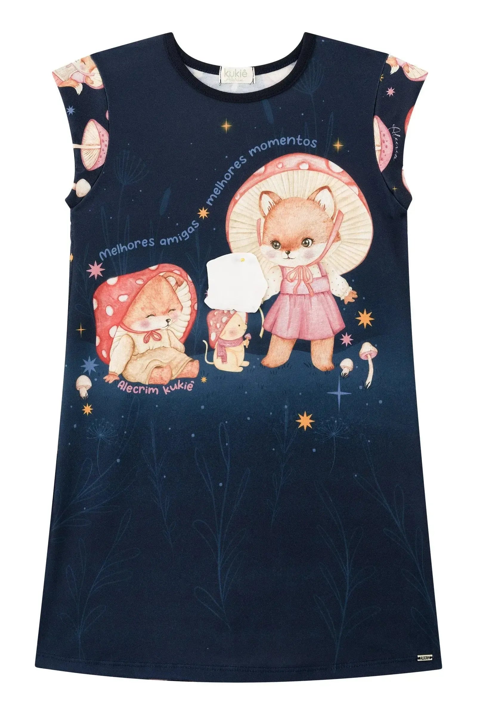 Vestido em Malha Fresh 93752 Kukiê Infantil Menina