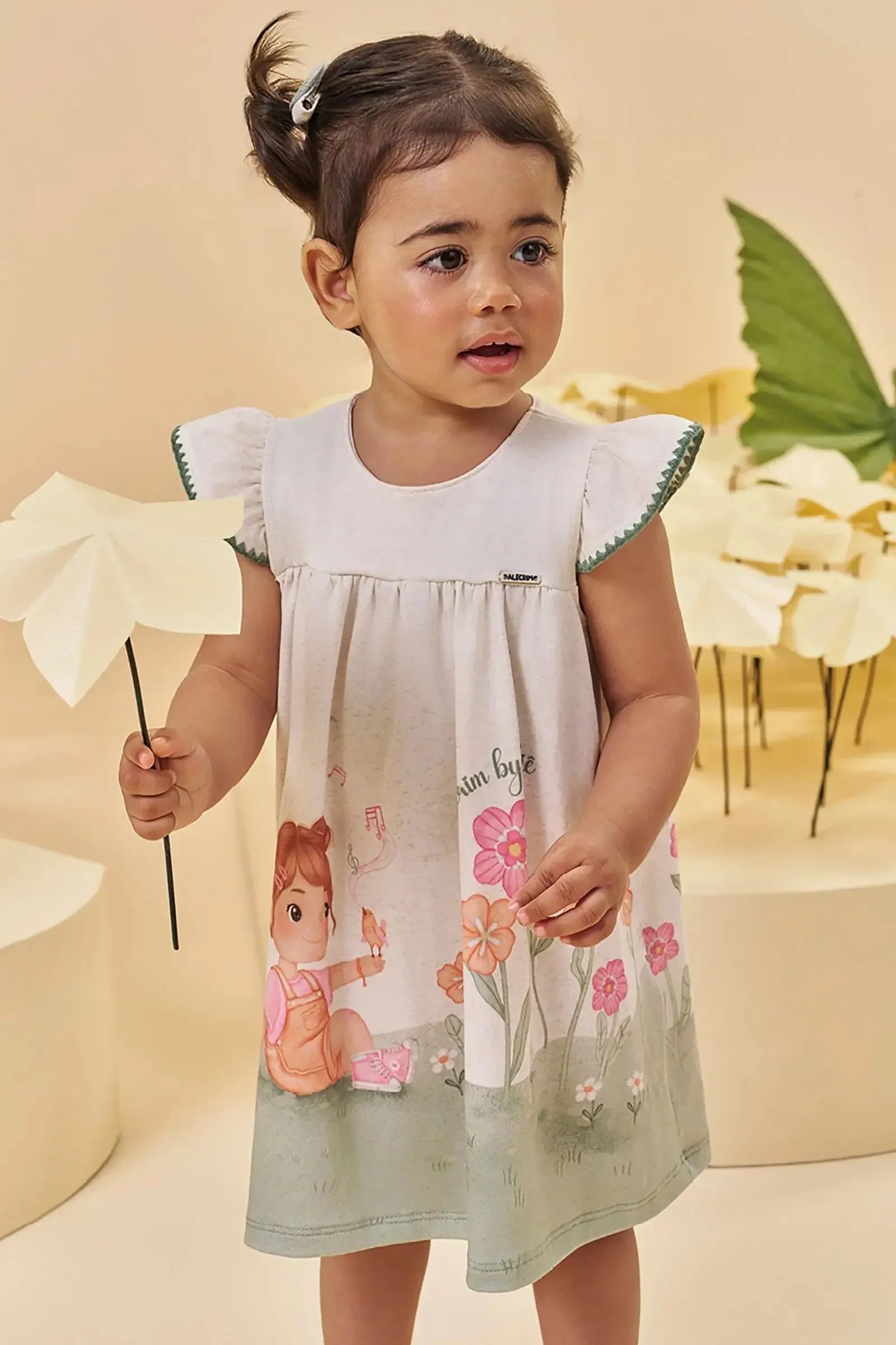 Vestido em Malha Fresh 96068 Kukiê Bebê Menina