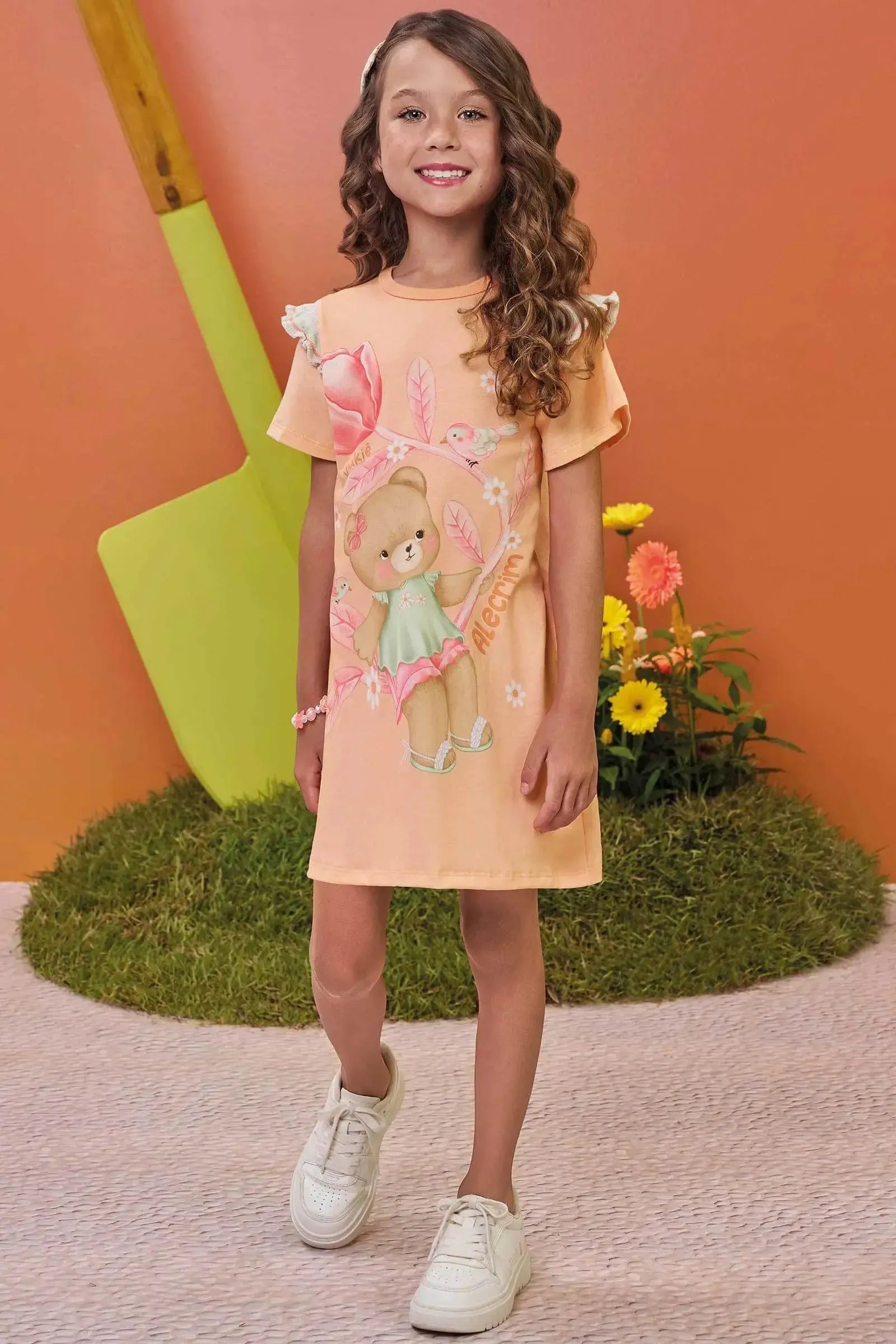 Vestido em Malha Fresh 97981 Kukiê Infantil Menina