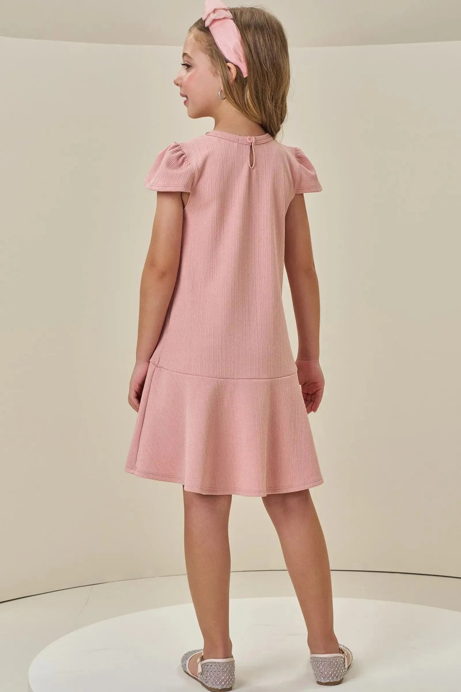 Vestido em Malha Jacquard 85314 Infanti Infantil Menina
