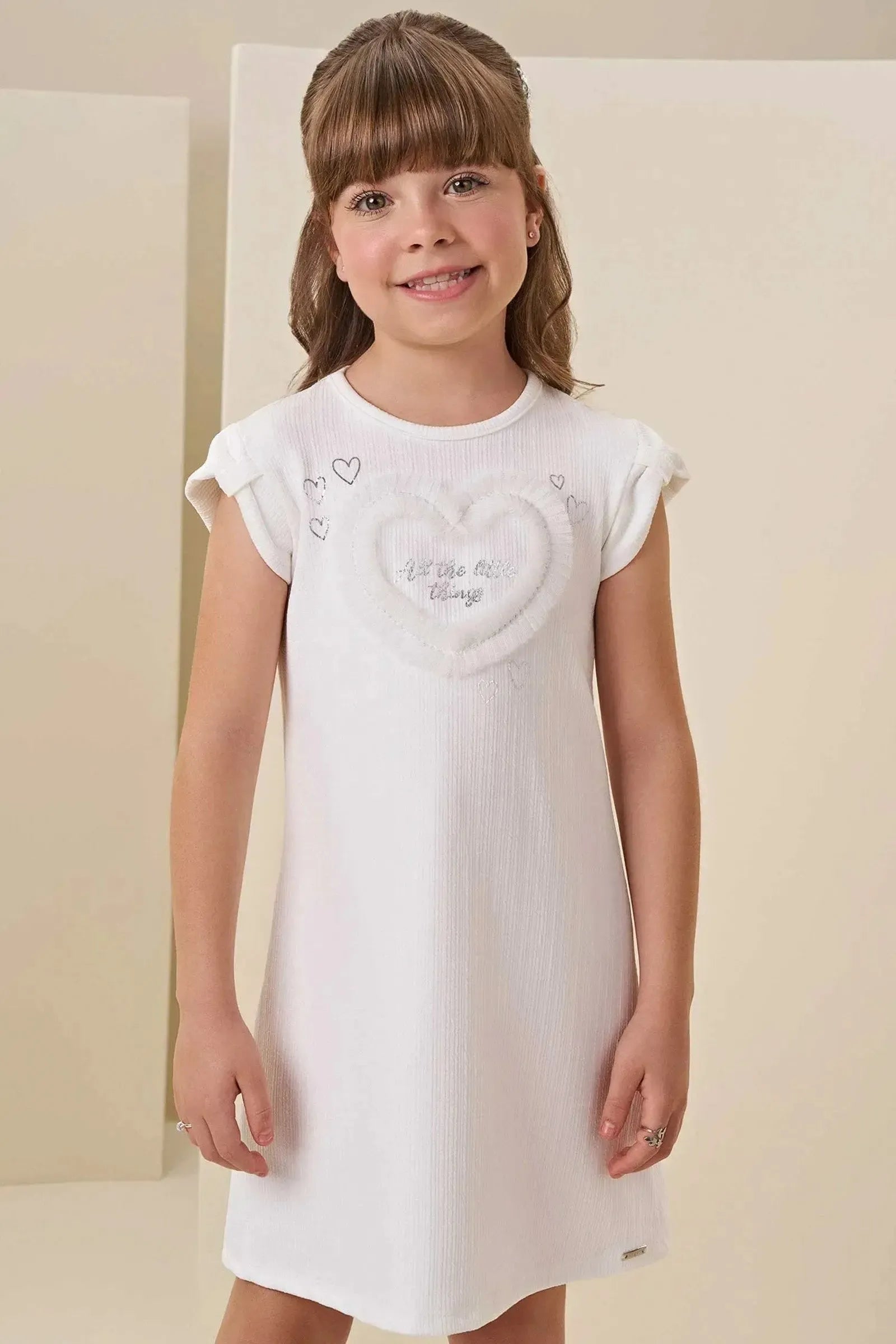 Vestido em Malha Jacquard 85575 Infanti Infantil Menina