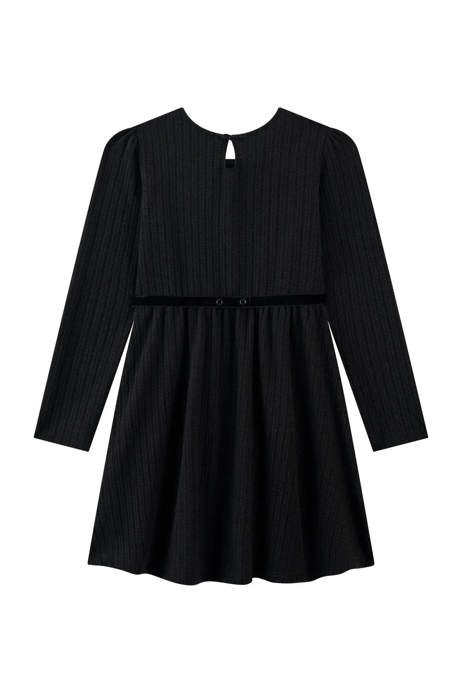 Vestido em Malha Jacquard Tricot 92156 Kukiê Infantil Menina