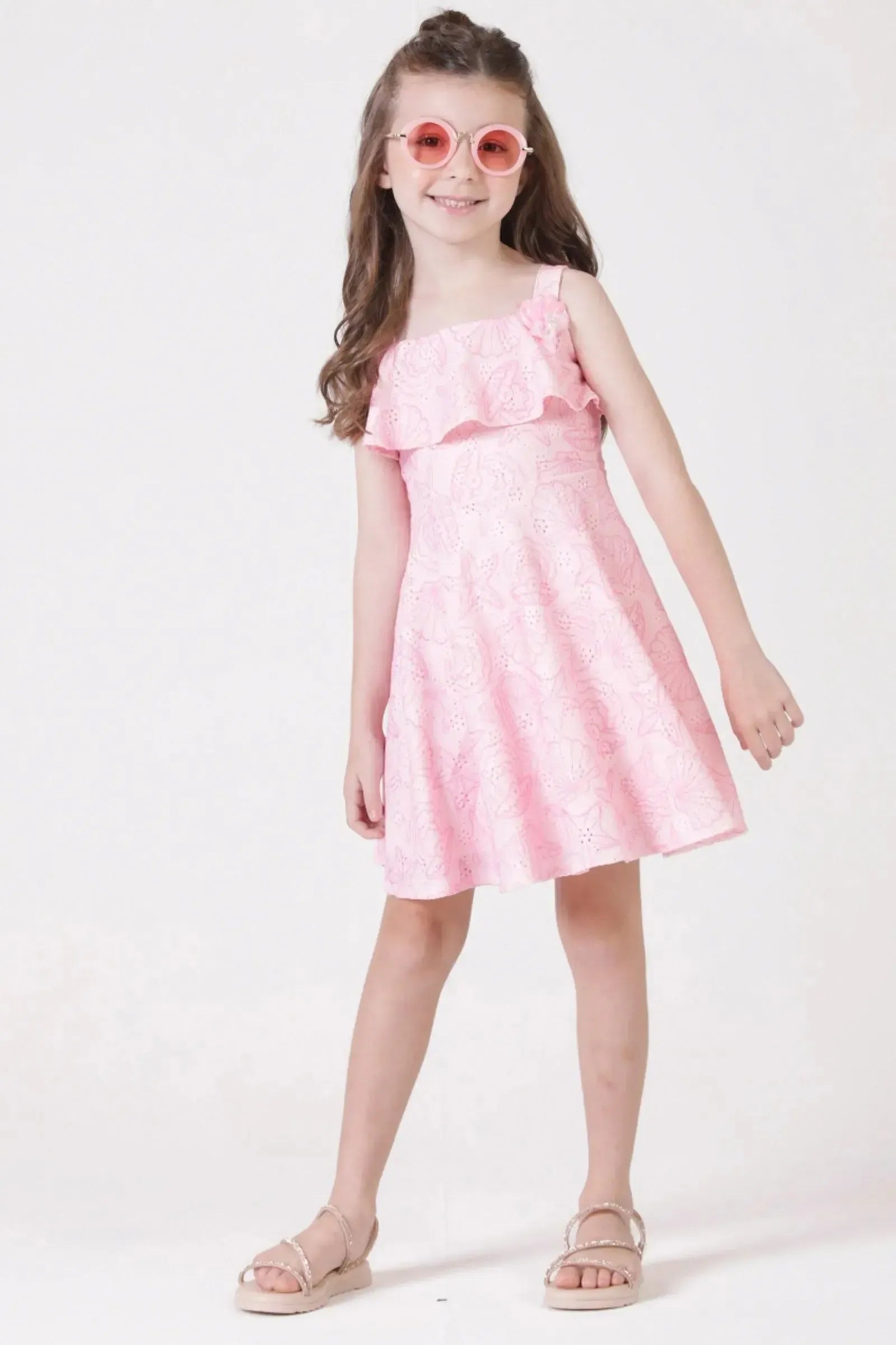 Vestido em Malha Laise 87666 Kukiê Infantil Menina