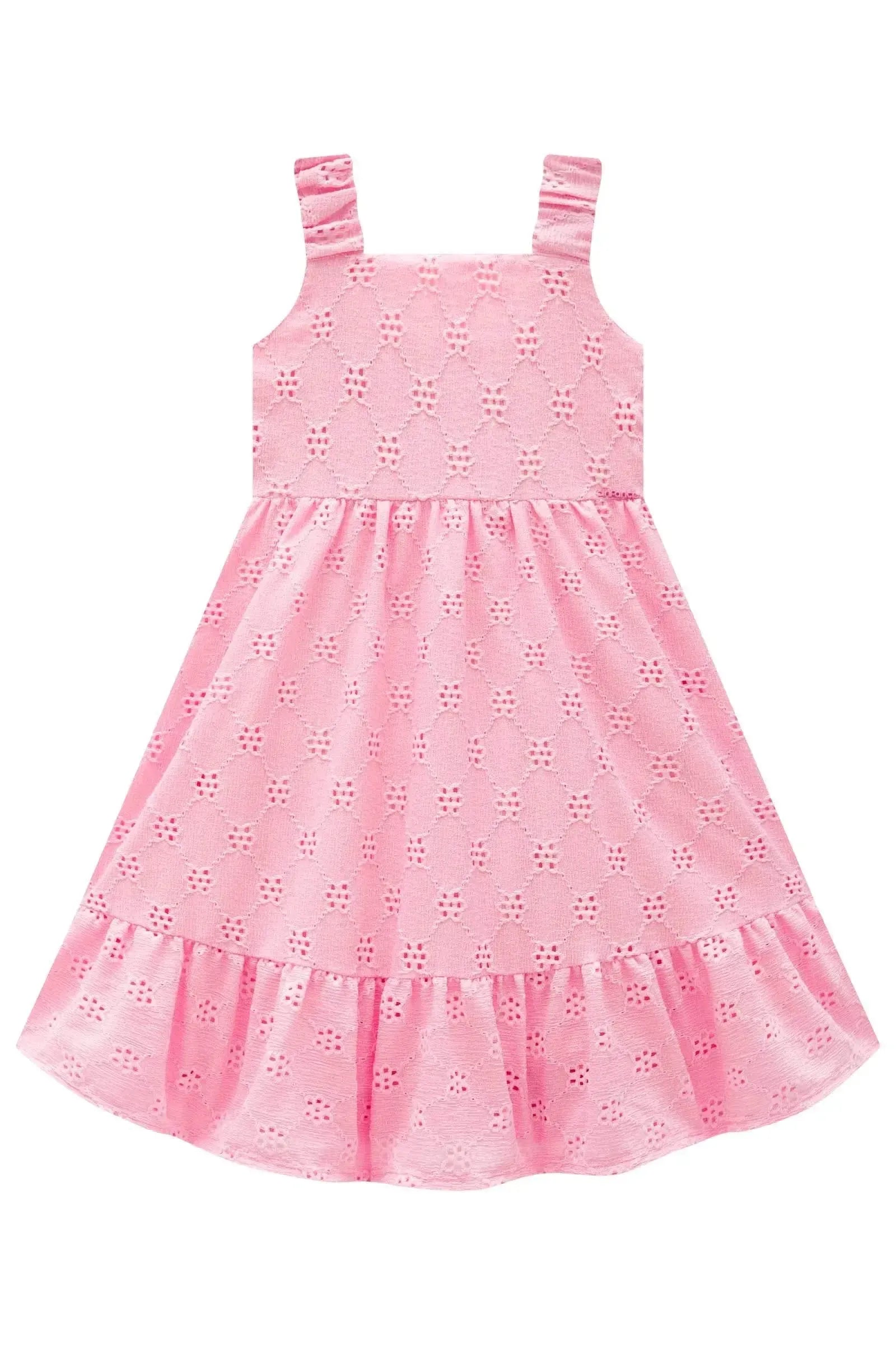 Vestido em Malha Laise 95885 Infanti Infantil Menina