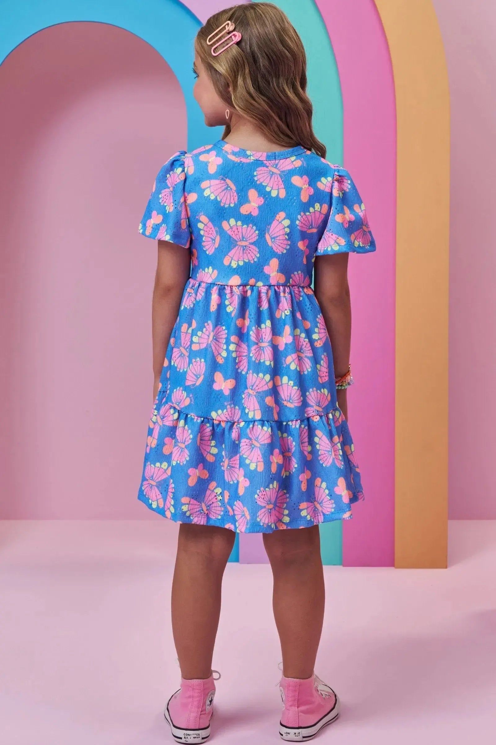Vestido em Malha Laise 99636 Kukiê Infantil Menina