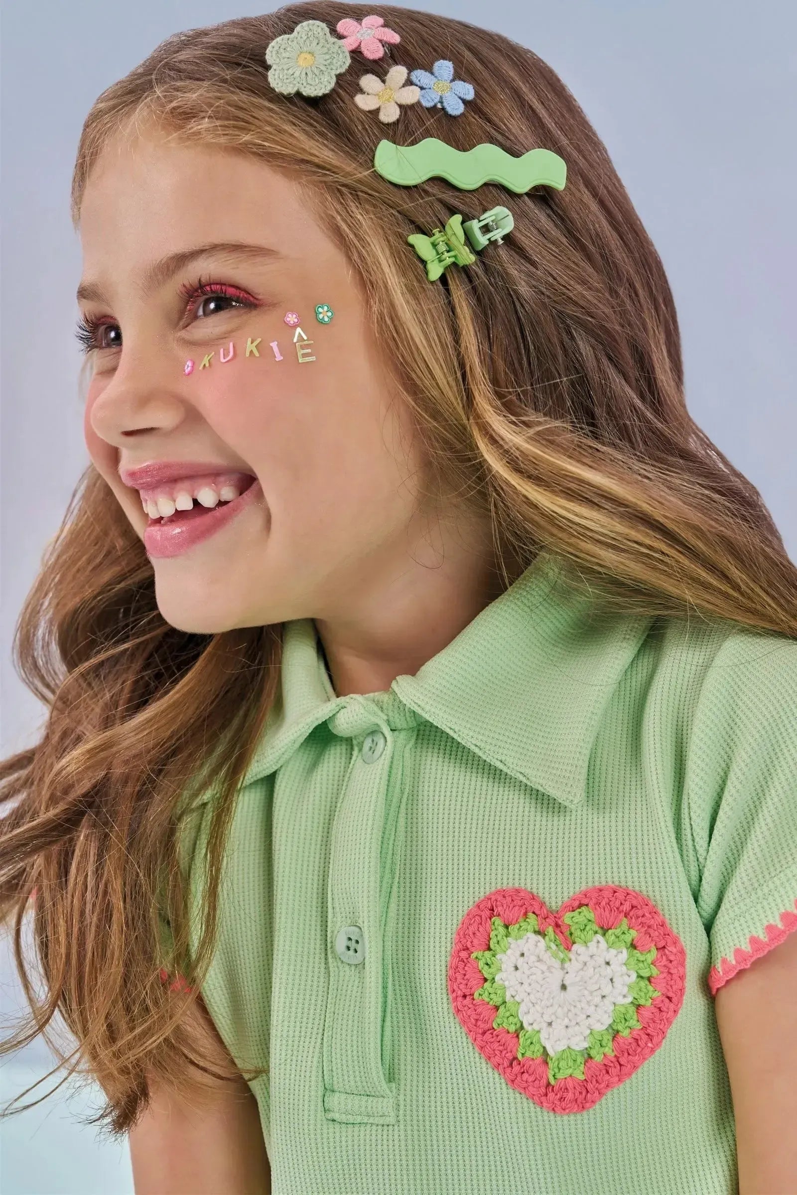 Vestido em Malha Mini Textura 87688 Kukiê Infantil Menina